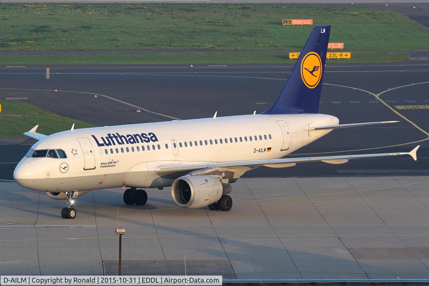 D-AILM, 1997 Airbus A319-114 C/N 694, at dus