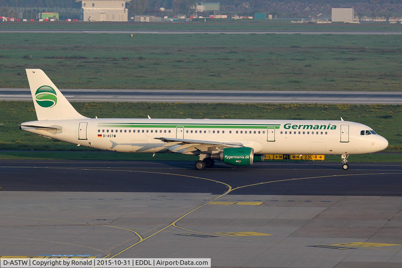 D-ASTW, 1999 Airbus A321-211 C/N 970, at dus