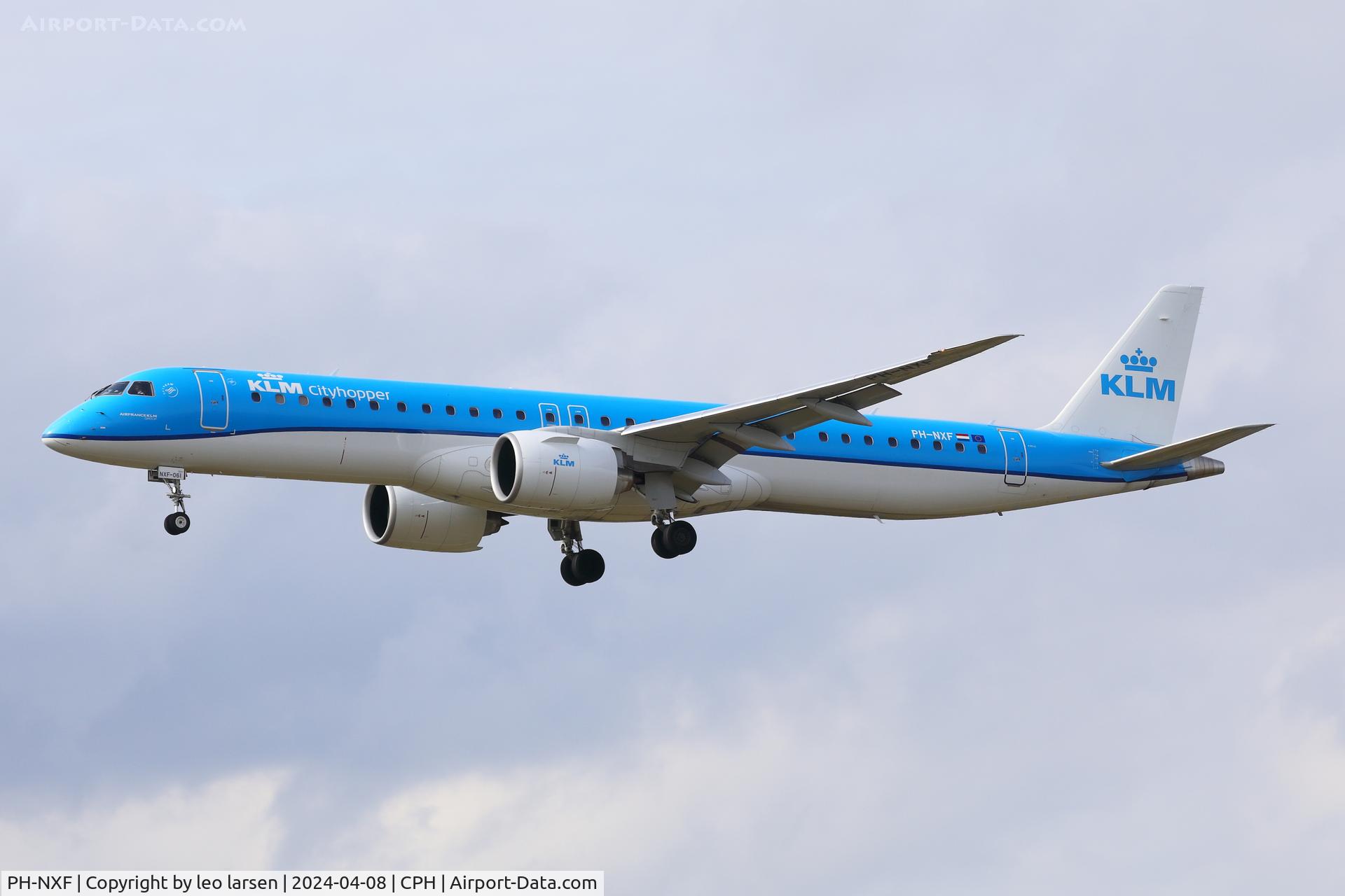 PH-NXF, 2021 Embraer E195-E2 (ERJ-190-400STD) C/N 19020061, Copenhagen 8.4.2024