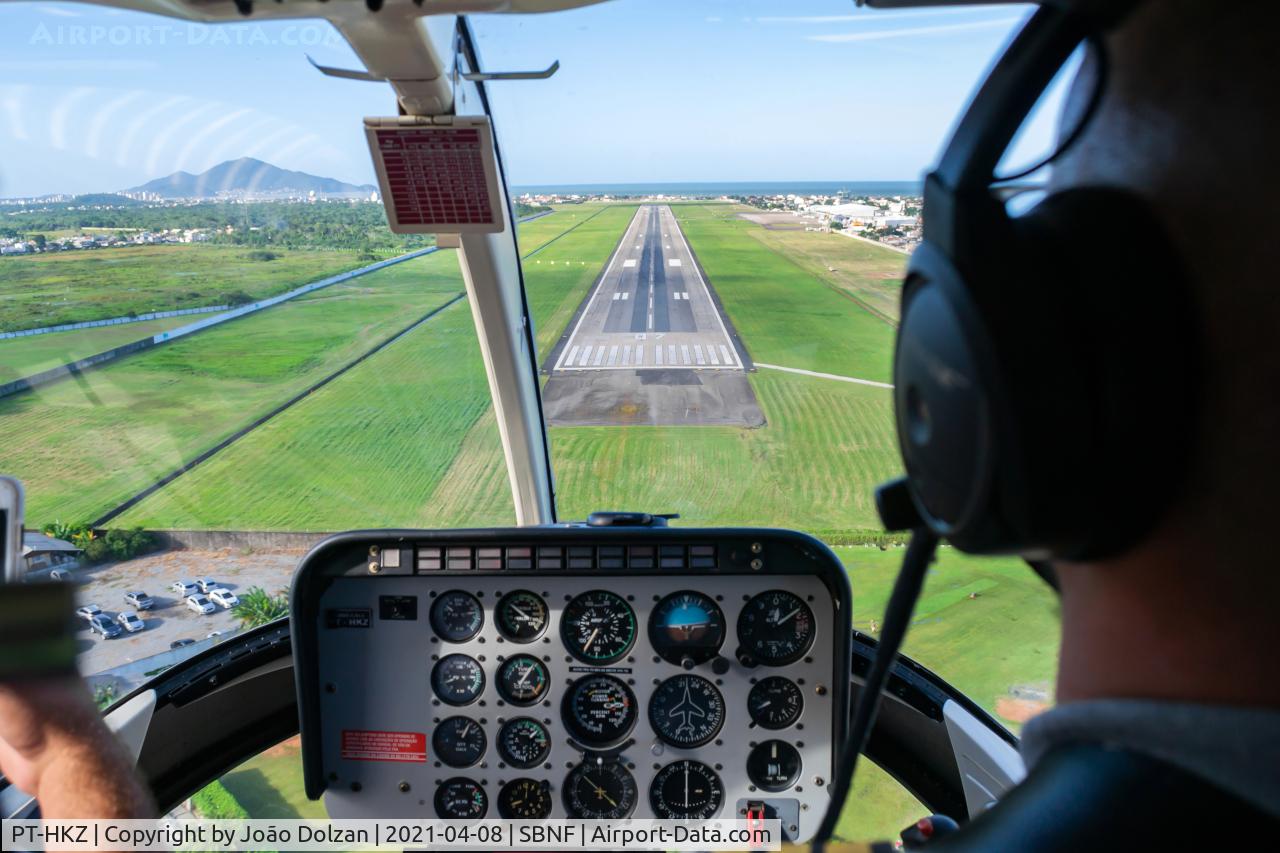 PT-HKZ, 1980 Bell 206B-3 JetRanger III C/N 3156, Landing at SBNF.