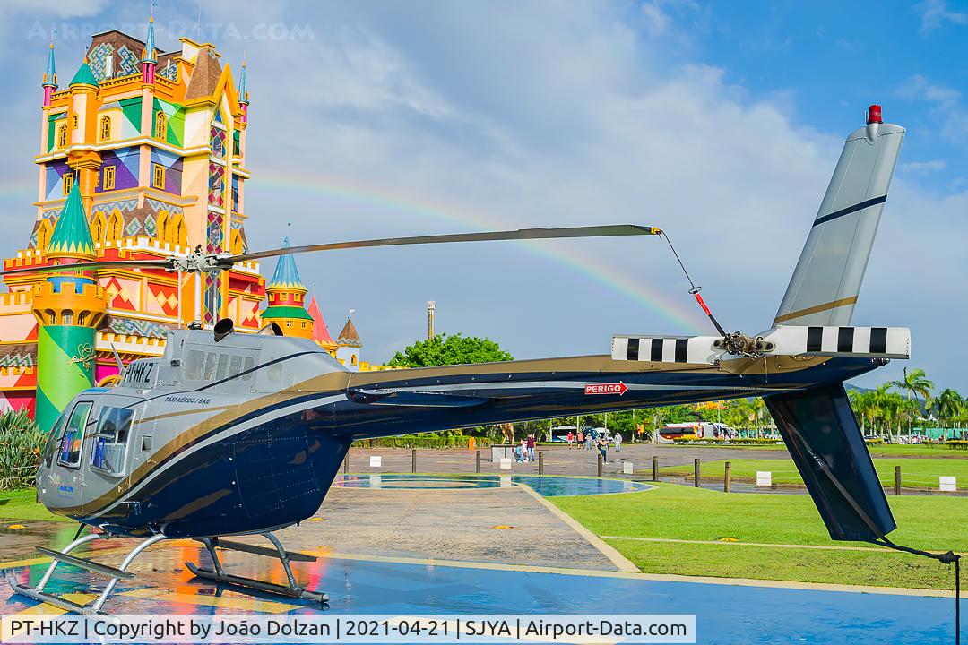PT-HKZ, 1980 Bell 206B-3 JetRanger III C/N 3156, At Beto Carrero World.