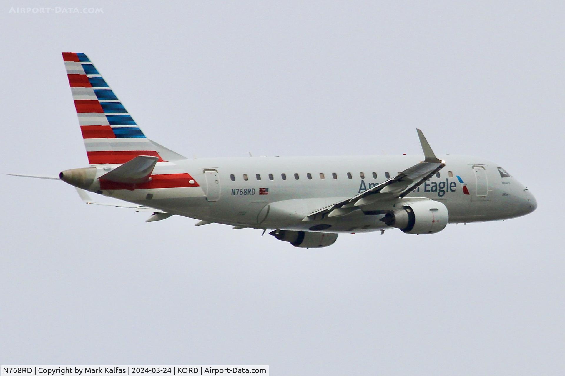 N768RD, 2008 Embraer 170LR (ERJ-170-100LR) C/N 17000230, E170 Envoy/ American Eagle EMBRAER ERJ 170-100 LR N768RD ENY3320 ORD-SFG