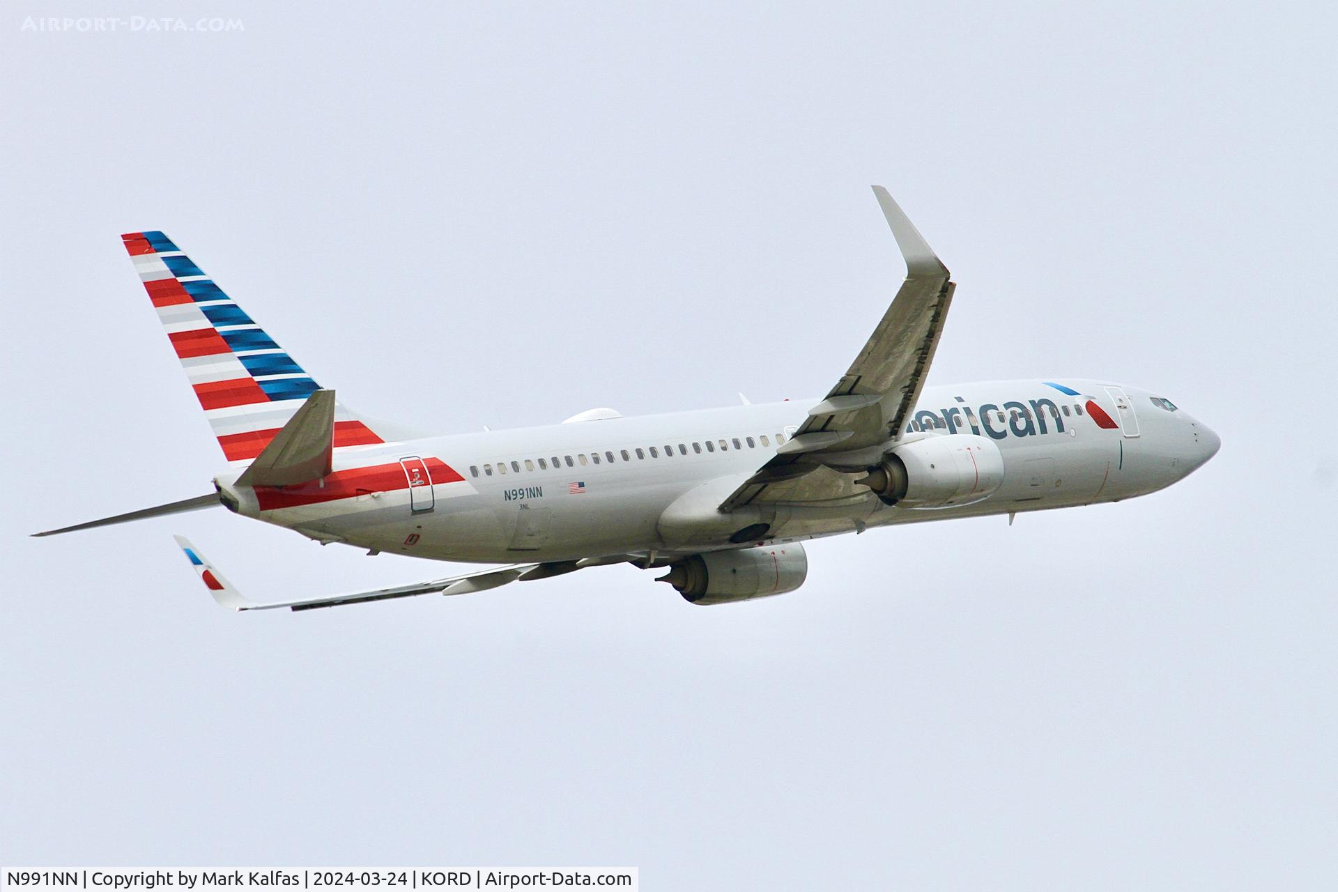 N991NN, 2016 Boeing 737-823 C/N 31242, B738 American Airlines Boeing 737-823 N991NN AAL311 ORD-DCA