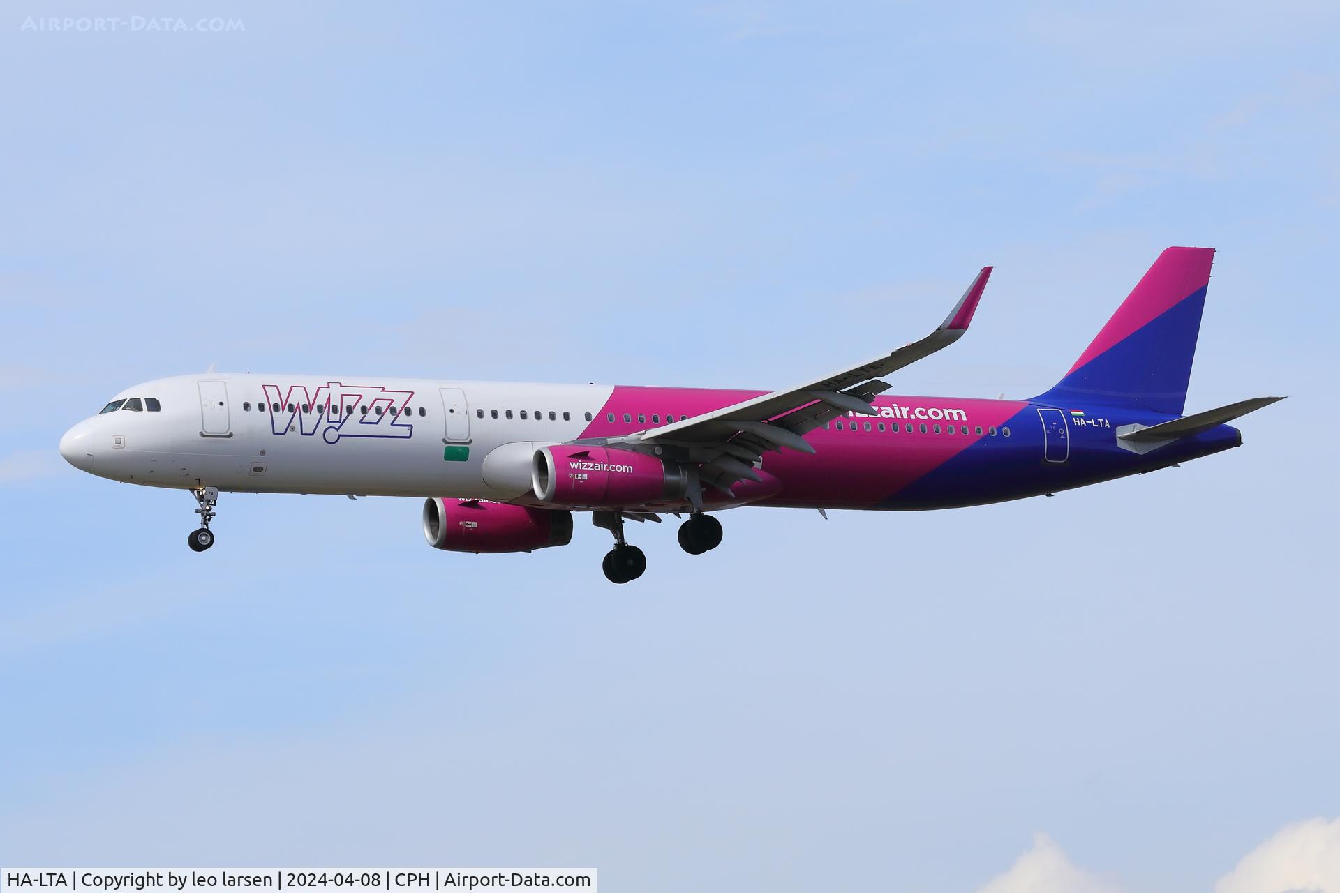 HA-LTA, 2018 Airbus A321-231 C/N 8216, Copenhagen 8.4.2024