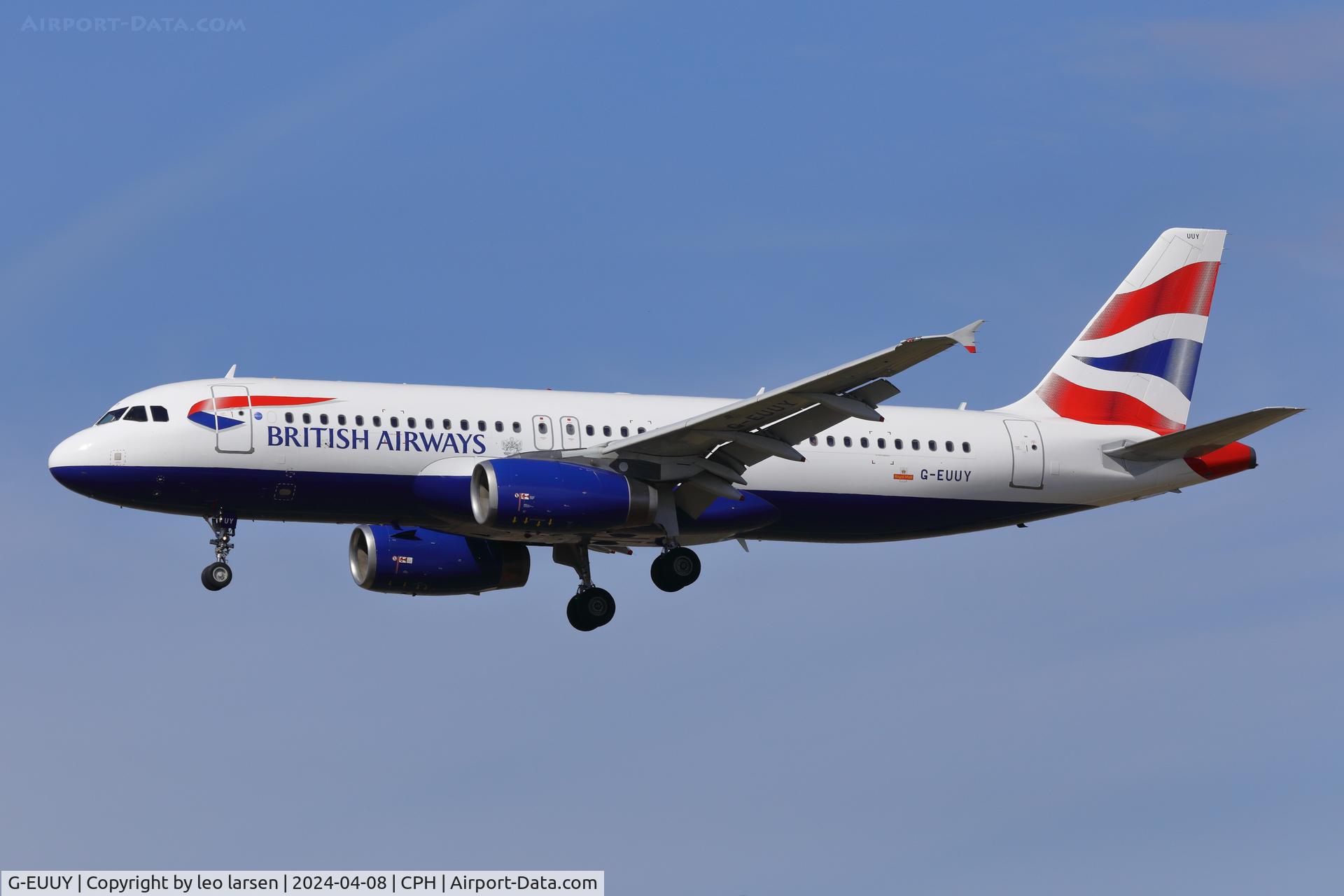 G-EUUY, 2008 Airbus A320-232 C/N 3607, Copenhagen 8,4.2024