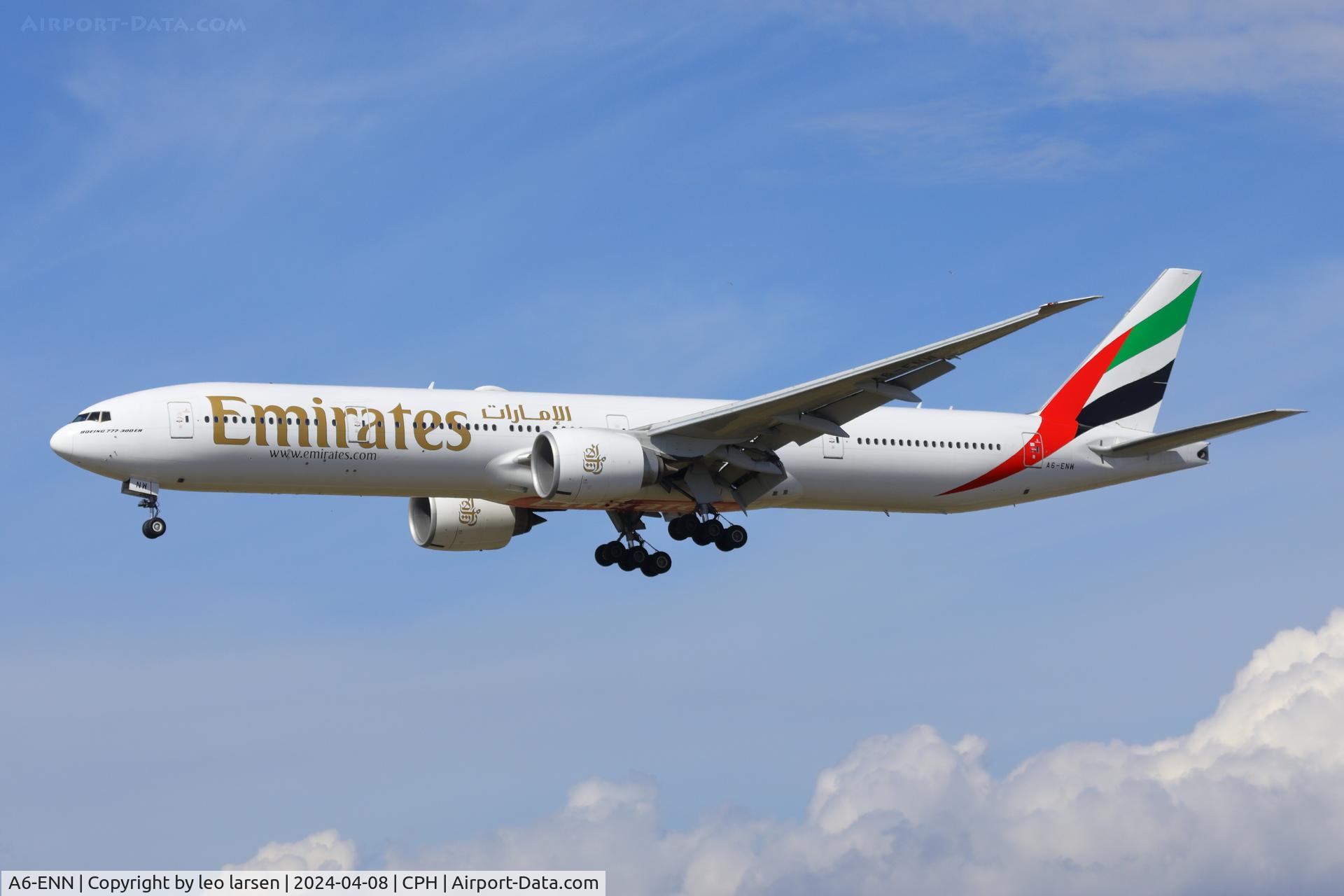 A6-ENN, 2014 Boeing 777-31H/ER C/N 41360, Copenhagen 8.4.2024