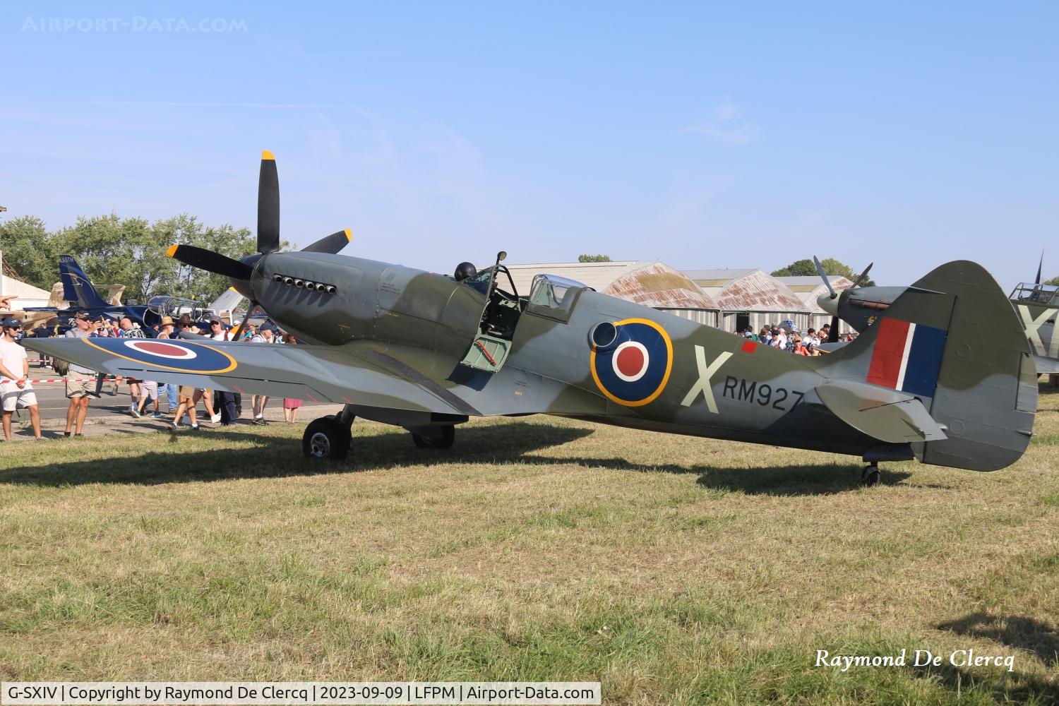 G-SXIV, 1944 Supermarine 361 Spitfire FR.XIV C/N 6S-381758, G-SXIV at Melun Villaroche.