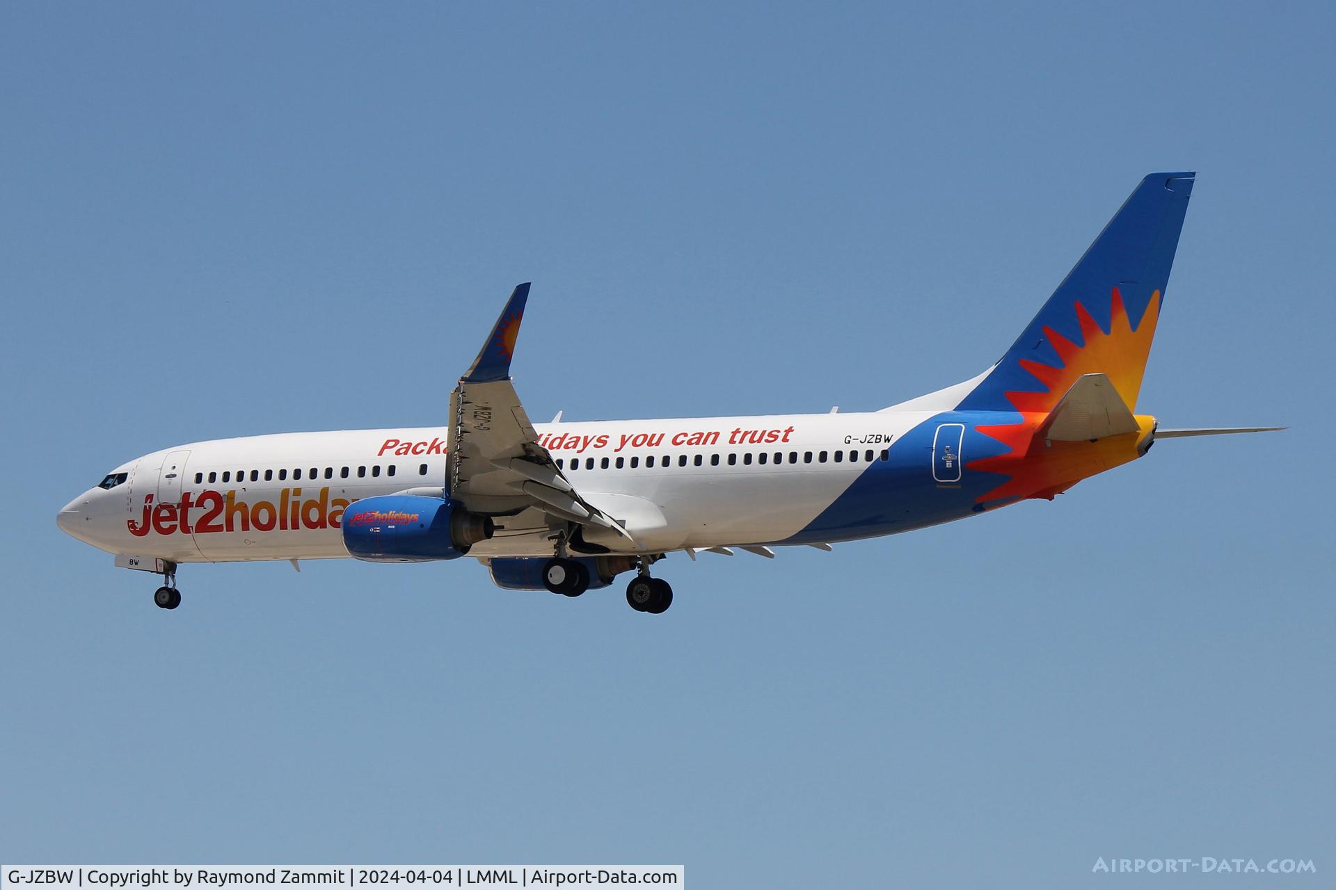 G-JZBW, 2008 Boeing 737-85P C/N 35708, B737-800 G-JZBW Jet2Com