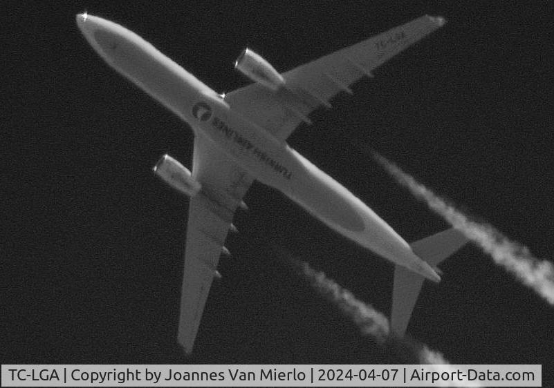 TC-LGA, 2020 Airbus A350-941 C/N 0403, Over Belgium