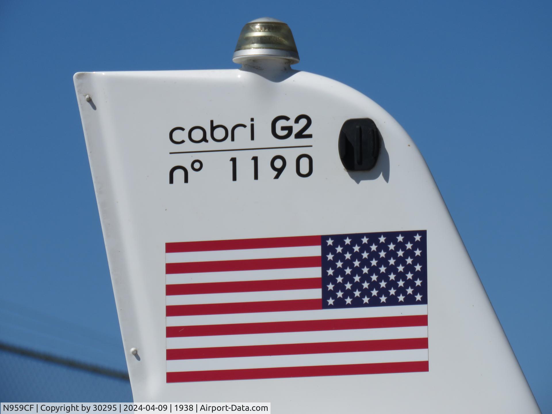 N959CF, 2017 Guimbal Cabri G2 C/N 1190, Aircraft ID