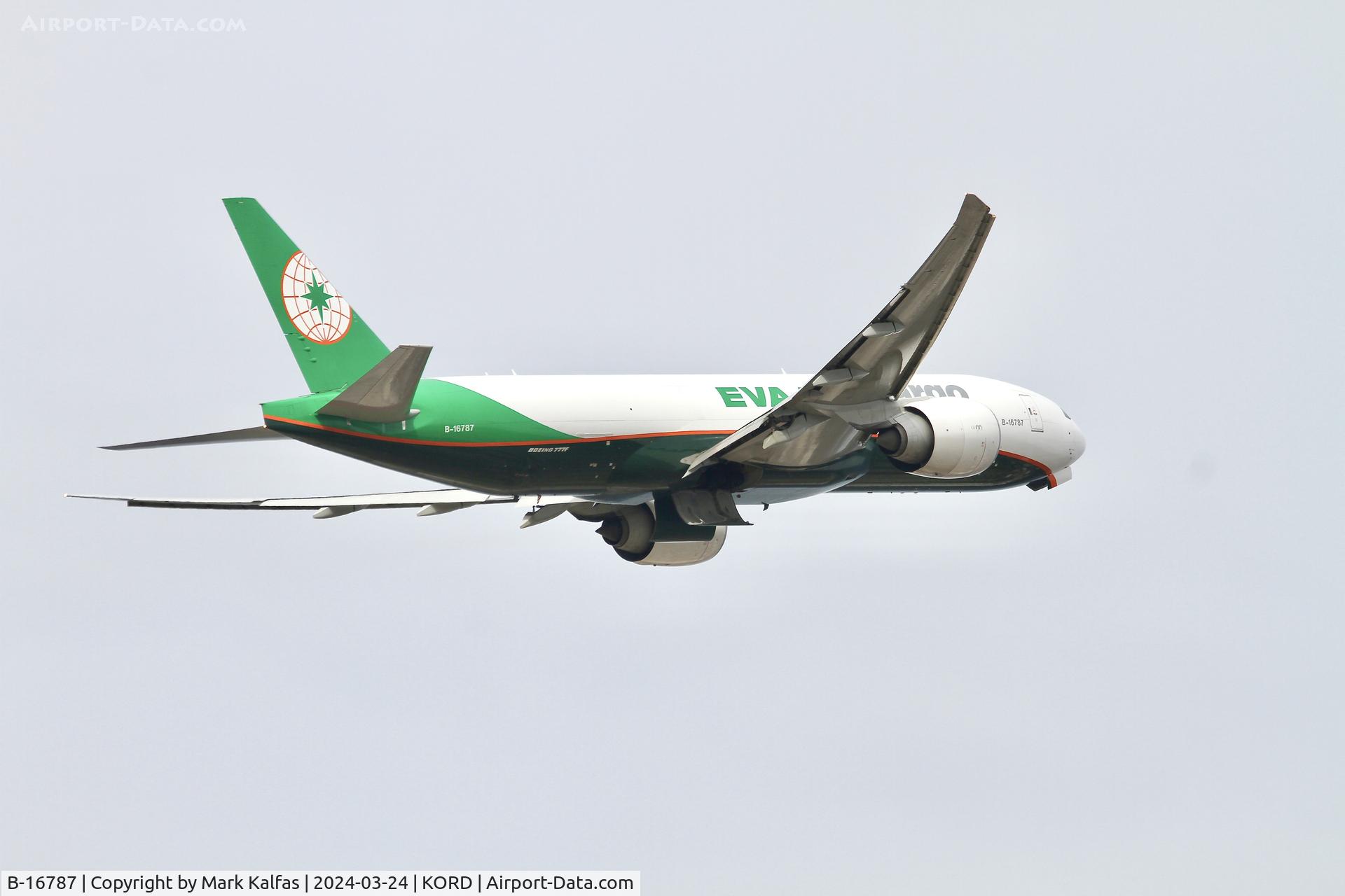 B-16787, 2021 Boeing 777F C/N 67301, B77L EVA AIR CARGO Boeing 777-F B-16787 EVA633 KORD -RCTP