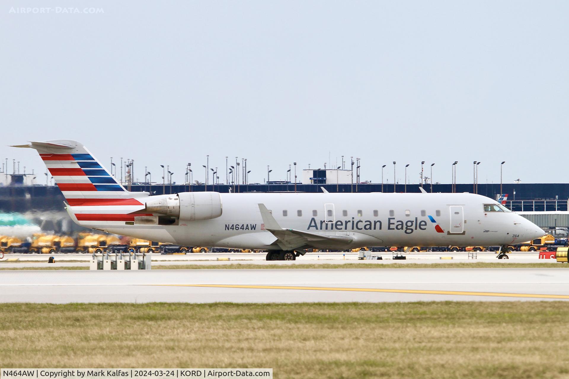 N464AW, 2004 Bombardier CRJ-200LR (CL-600-2B19) C/N 7890, CRJ2 Air Wisconsin/ American Eagle BOMBARDIER INC CL-600-2B19 N464AW AWI6077 LSE-ORD
