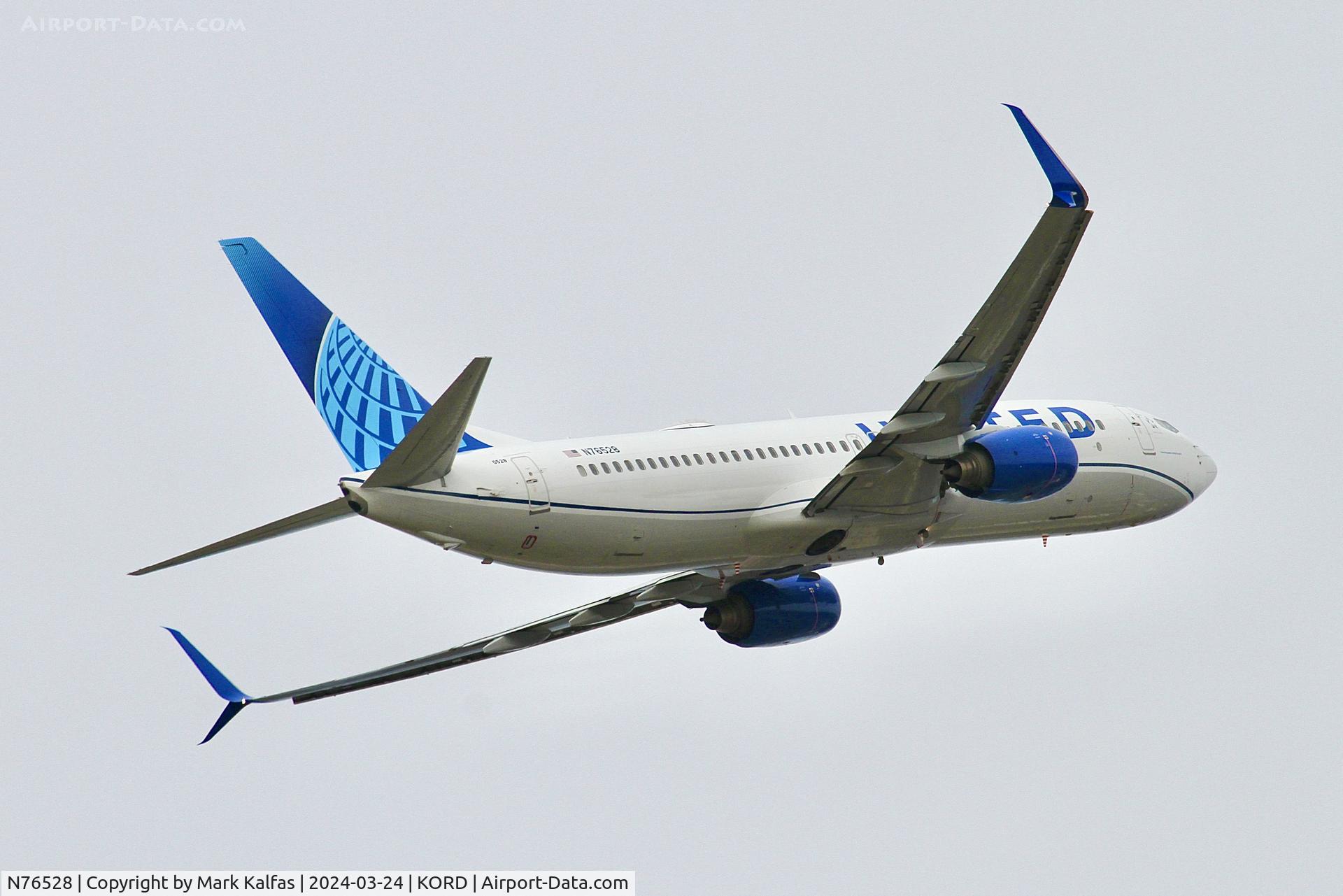 N76528, 2010 Boeing 737-824 C/N 31663, B738 United Airlines Noeing 737-824 N76528 UAL2640 ORD-DCA