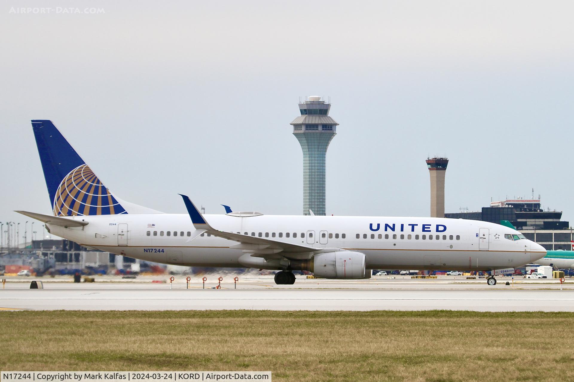 N17244, 1999 Boeing 737-824 C/N 28954, B738 United Airlines Noeing 737-824 N17244 UAL291 ORF-ORD