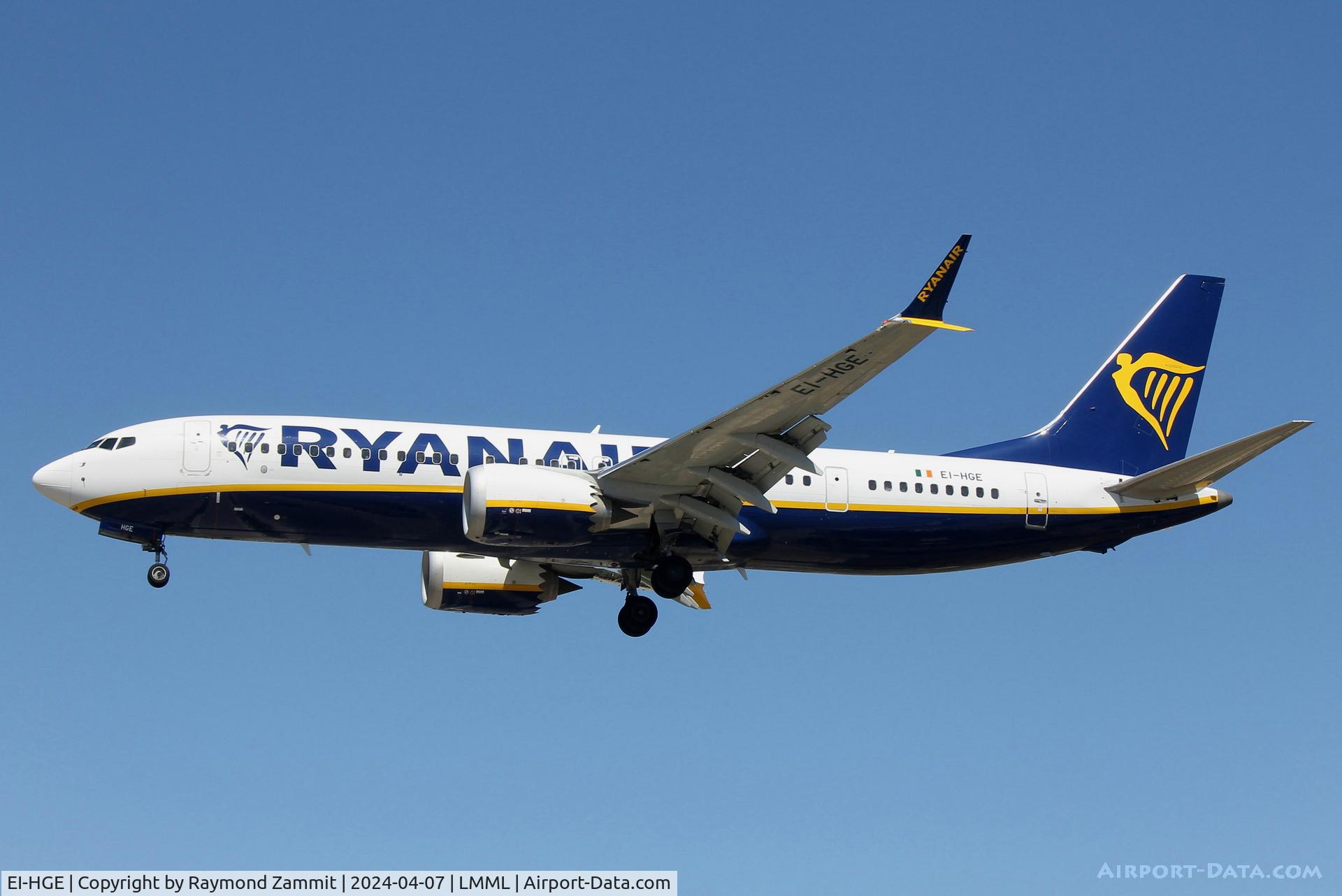 EI-HGE, 2019 Boeing 737-8-200 MAX C/N 62311, B737-8 MAX EI-HGE Ryanair