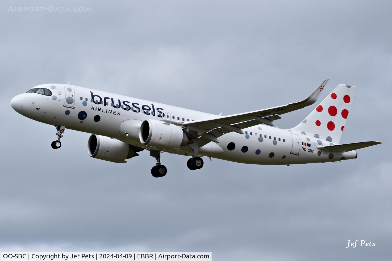 OO-SBC, 2024 Airbus A320-251N C/N 11842, On short final at Brussels Airport.