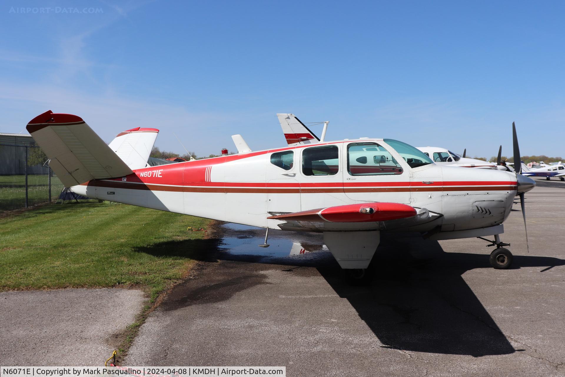N6071E, 1959 Beech K35 Bonanza C/N D-6021, Beech K35