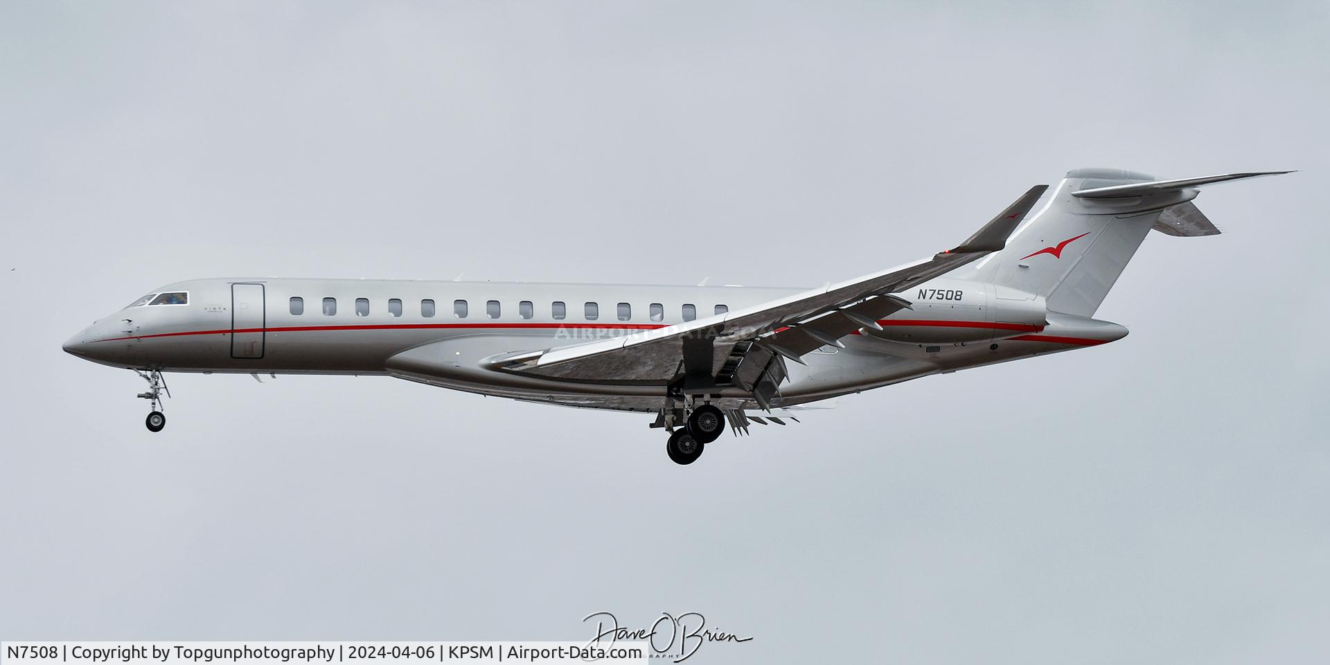 N7508, Bombardier BD-700-2A12 C/N 70120, Quick stop in for fuel