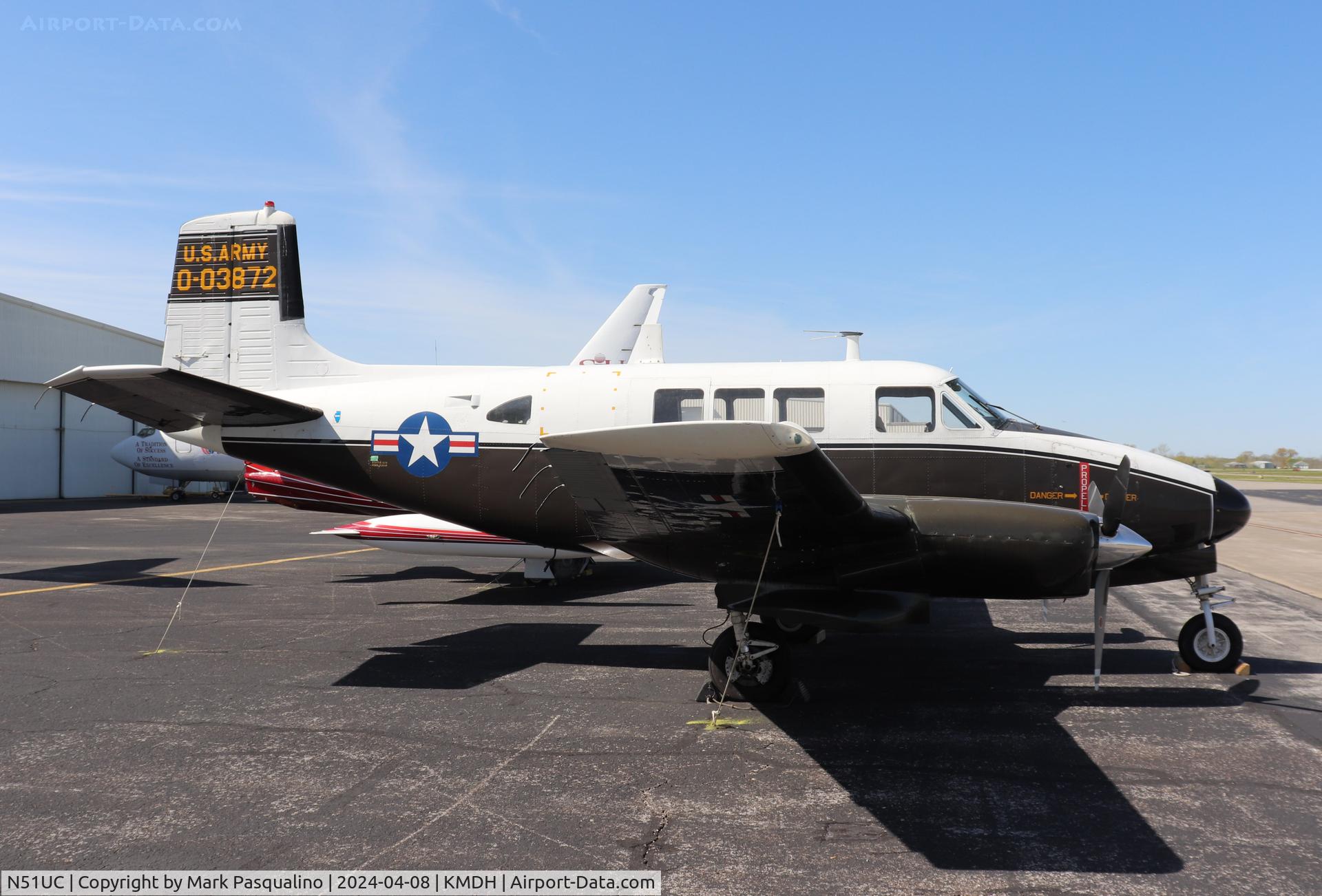 N51UC, 1962 Beech U-8F Seminole C/N LF.70, Beech U-8F Seminole
