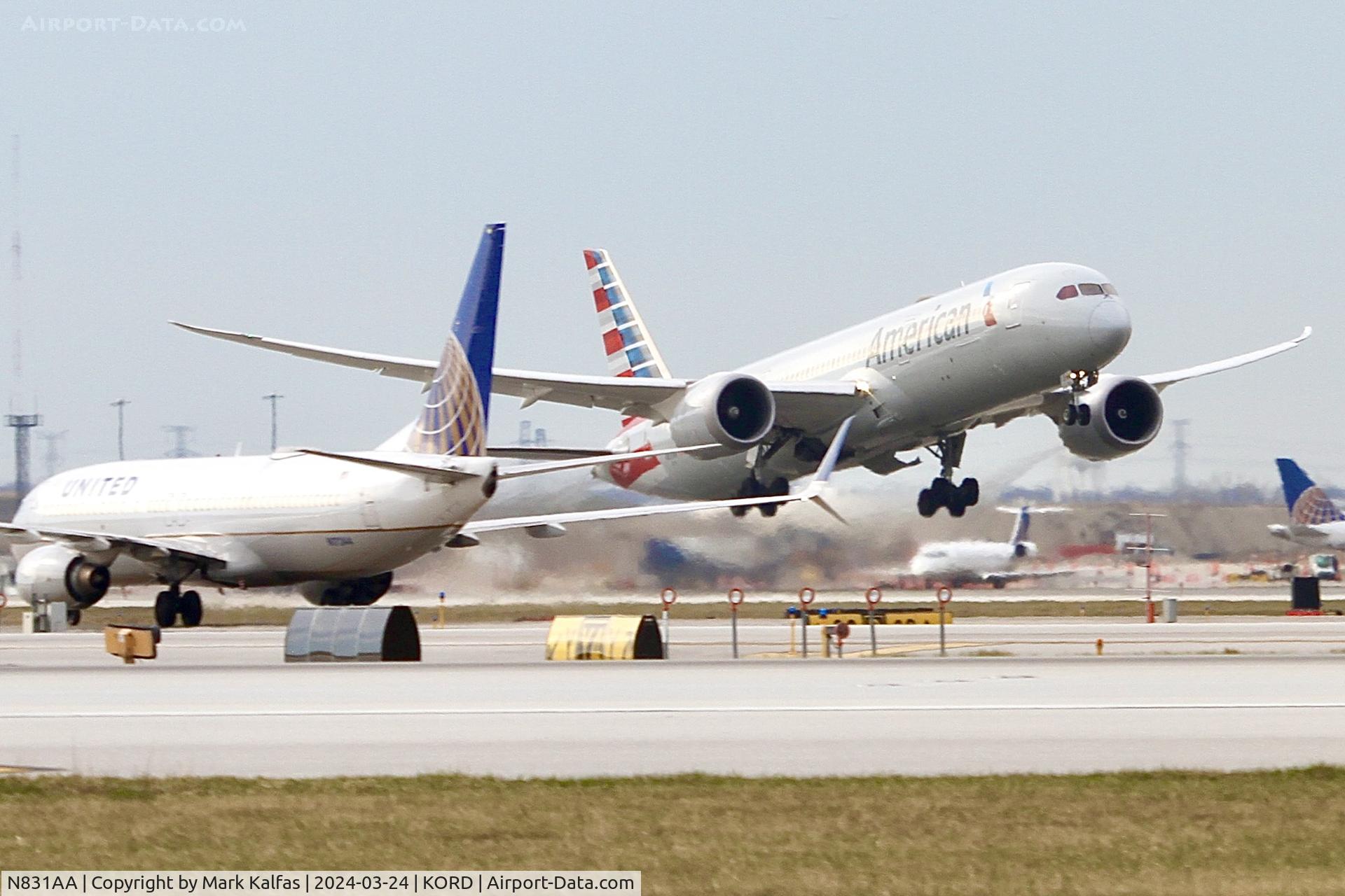 N831AA, 2017 Boeing 787-9 Dreamliner C/N 40652, B789 American Airlines Boeing 787-9 Dreamliner N831AA AAL2346 ORD-DFW