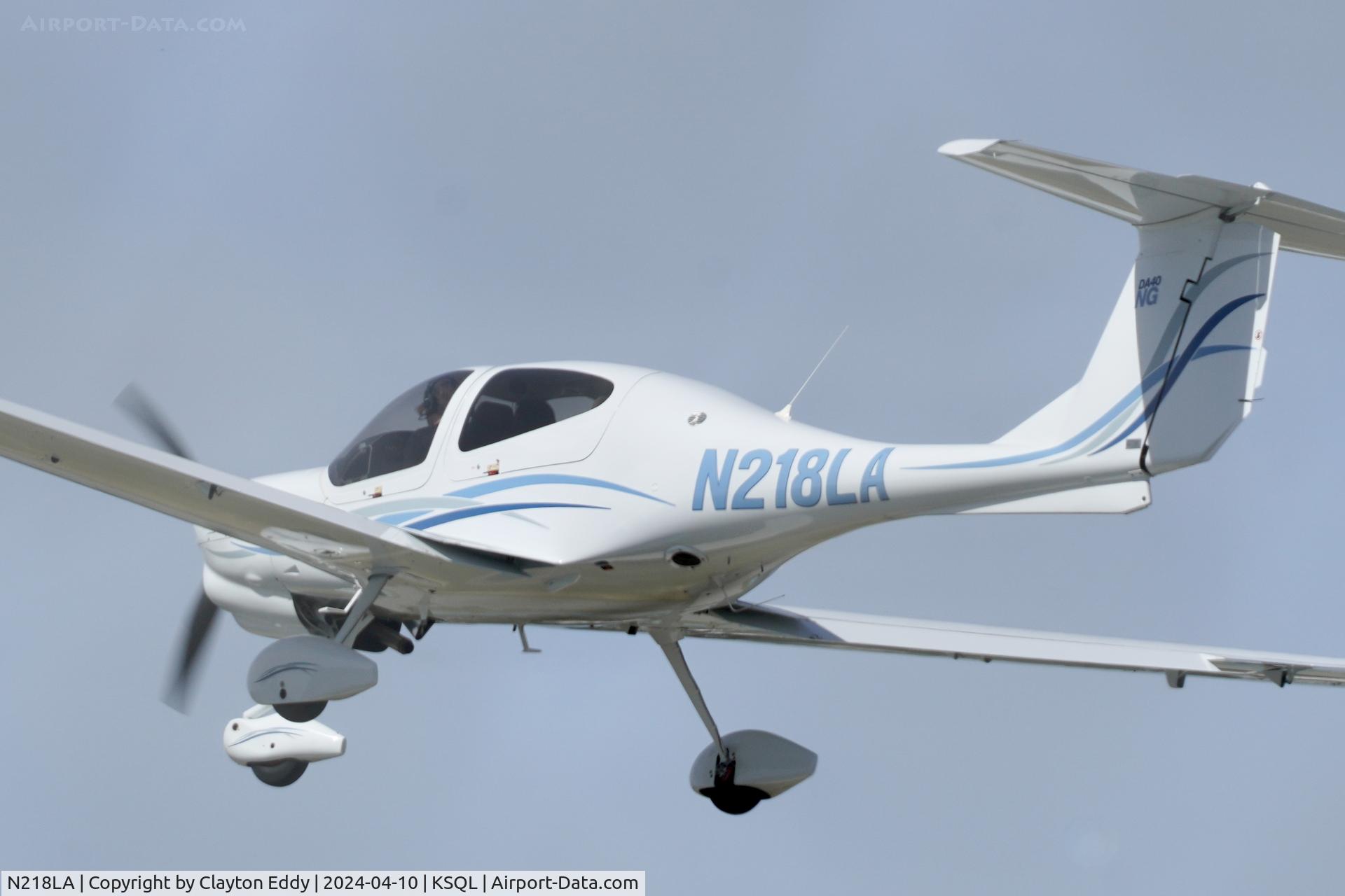 N218LA, 2023 Diamond Aircraft Ind Inc. DA 40 NG C/N 40.NC248, San Carlos Airport in California 2024.