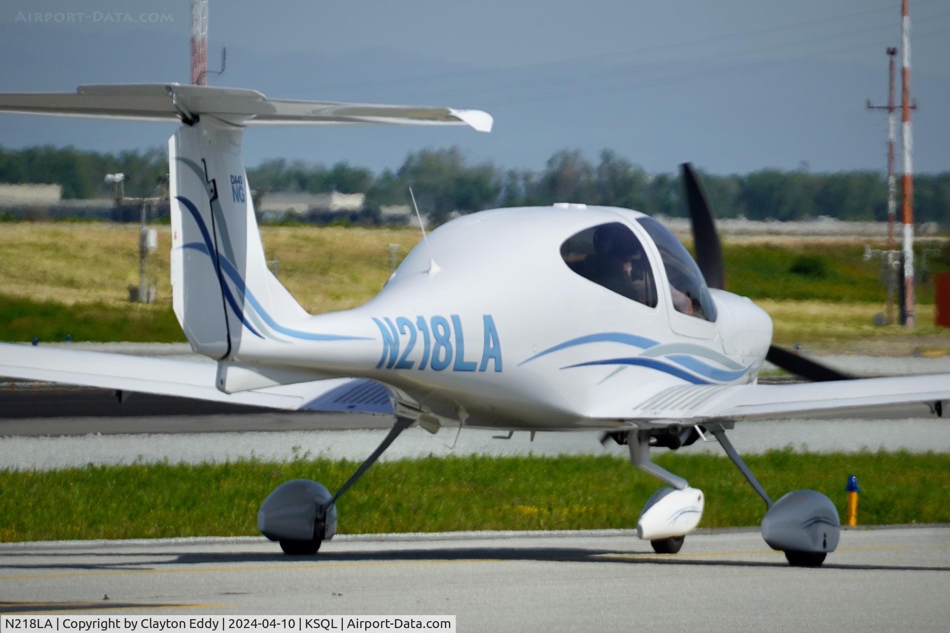 N218LA, 2023 Diamond Aircraft Ind Inc. DA 40 NG C/N 40.NC248, San Carlos Airport in California 2024.