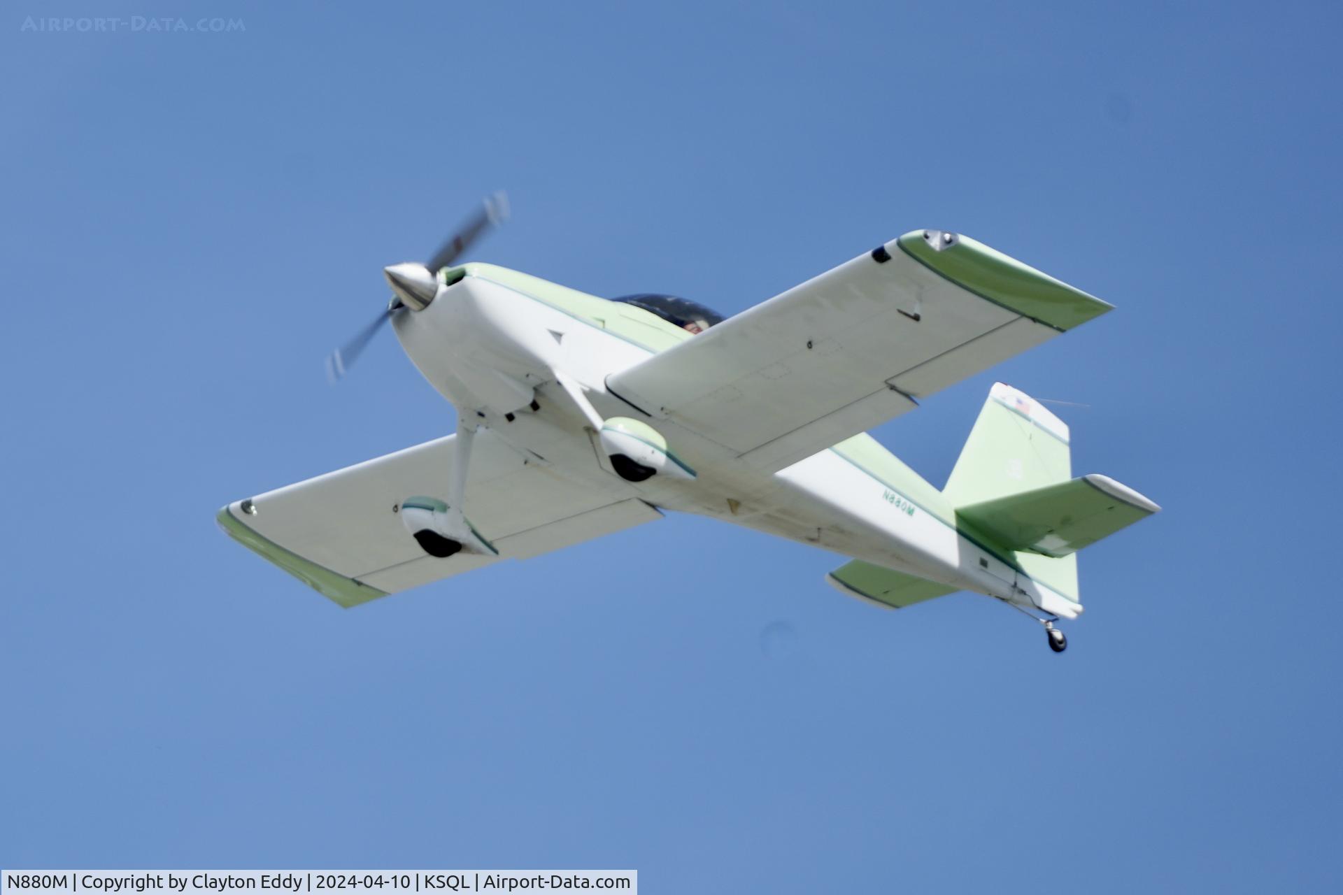 N880M, 2020 Vans RV-7 C/N 72950, San Carlos Airport in California 2024.