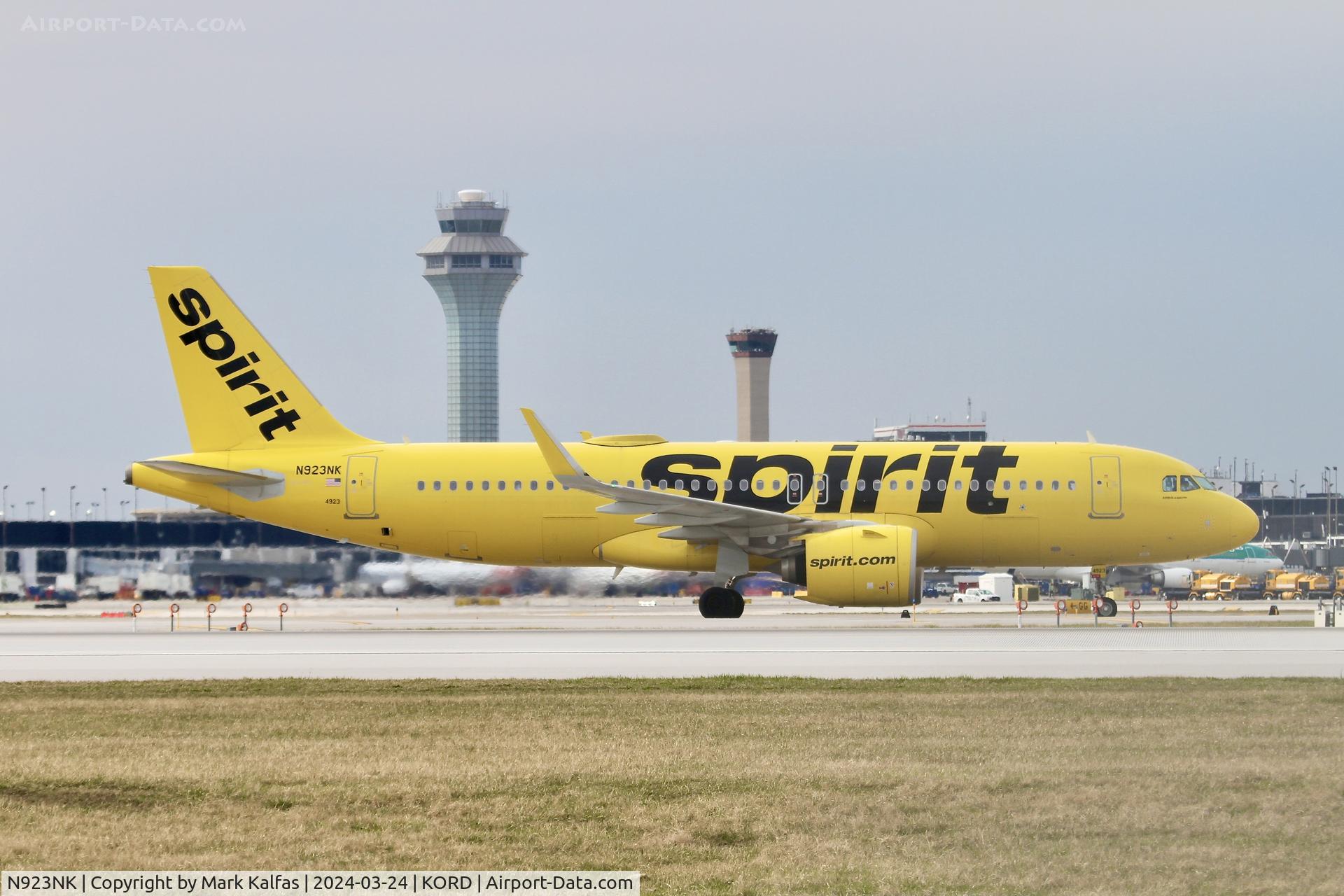N923NK, 2019 Airbus A320-271N C/N 9342, A20N Spirit Airlines Airbus A320-271N N923NK NKS122 FLL-ORD