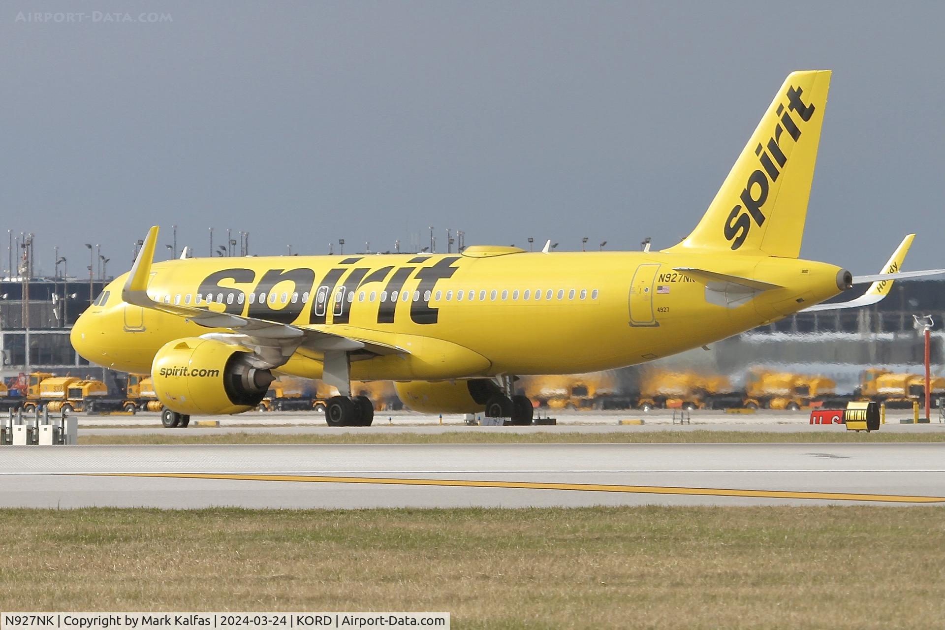 N927NK, 2019 Airbus A320-271N C/N 9075, A20N Spirit Airlines Airbus A320-271N N927NK NKS3152 MIA-ORD