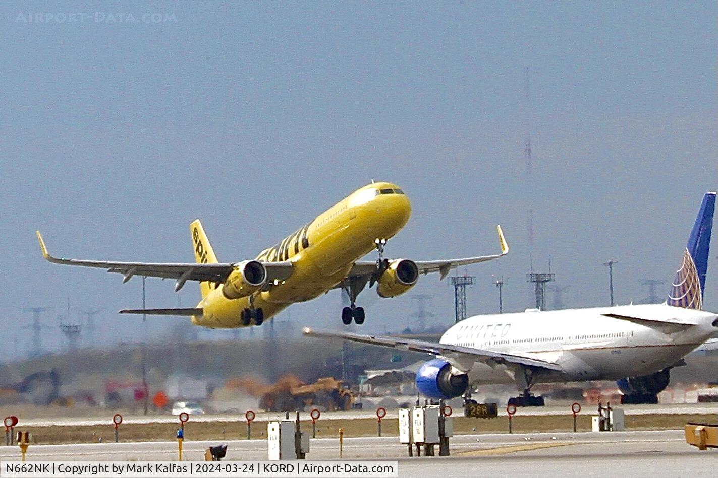 N662NK, 2015 Airbus A321-231 C/N 6897, A321 Spirit Airlines Airbus A321-231 N662NK NKS3385 ORD-LGA