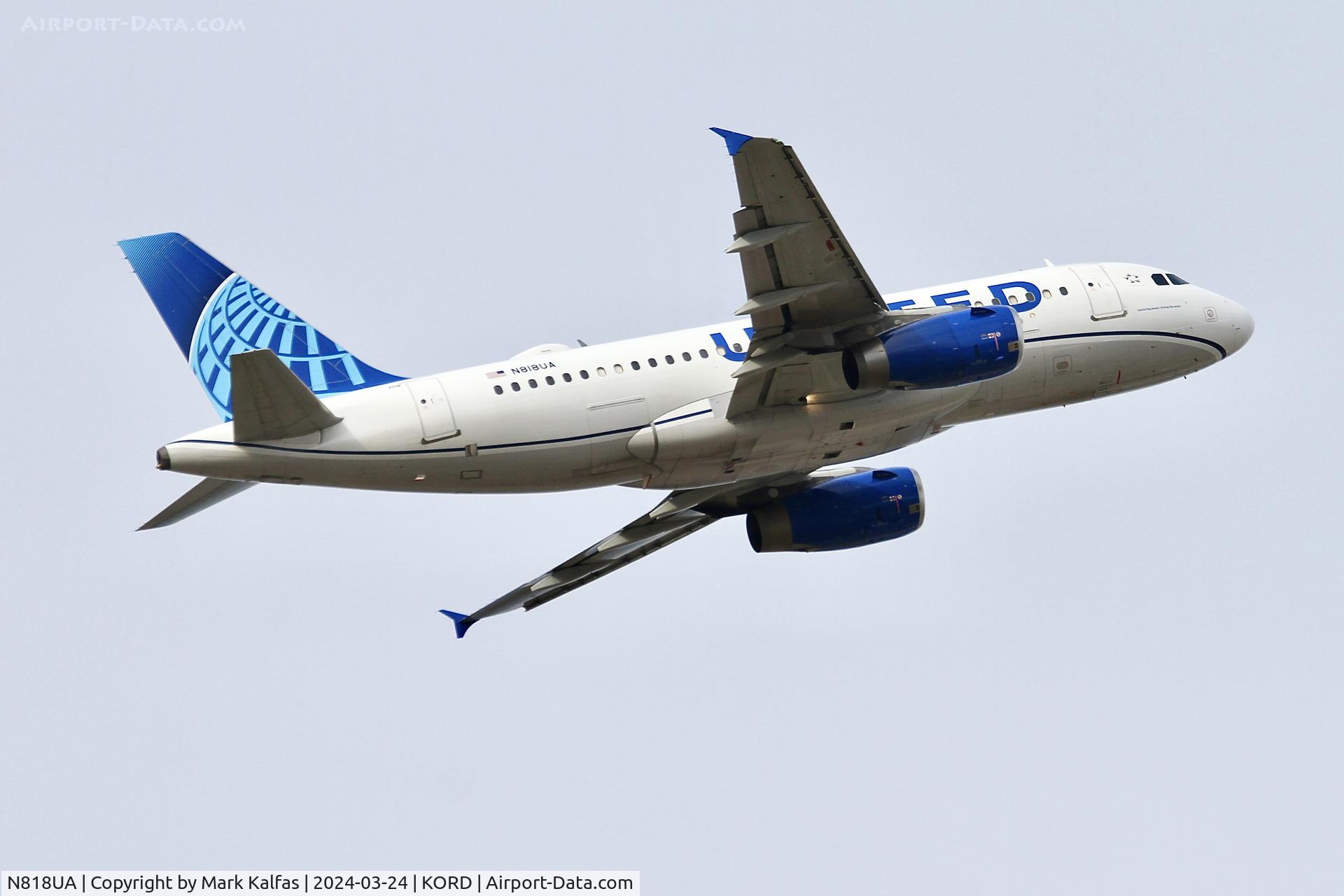 N818UA, 1998 Airbus A319-131 C/N 882, A319 United Airlines Airbus 319-131 N818UA UAL356 ORD-LGA