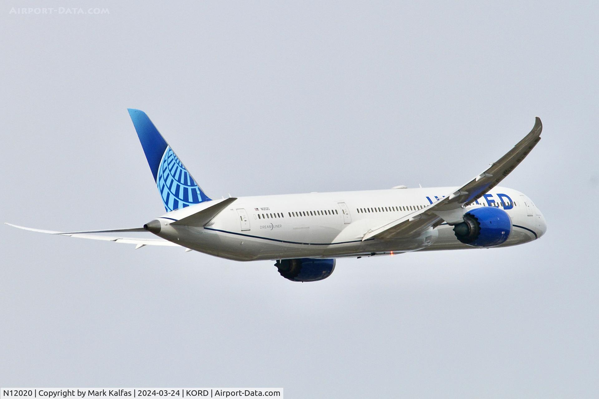 N12020, 2022 Boeing 787-10 Dreamliner Dreamliner C/N 66989, B78X United Airlines Boeing 787-10 Dreamliner N12020 UAL970 KORD-LIRF