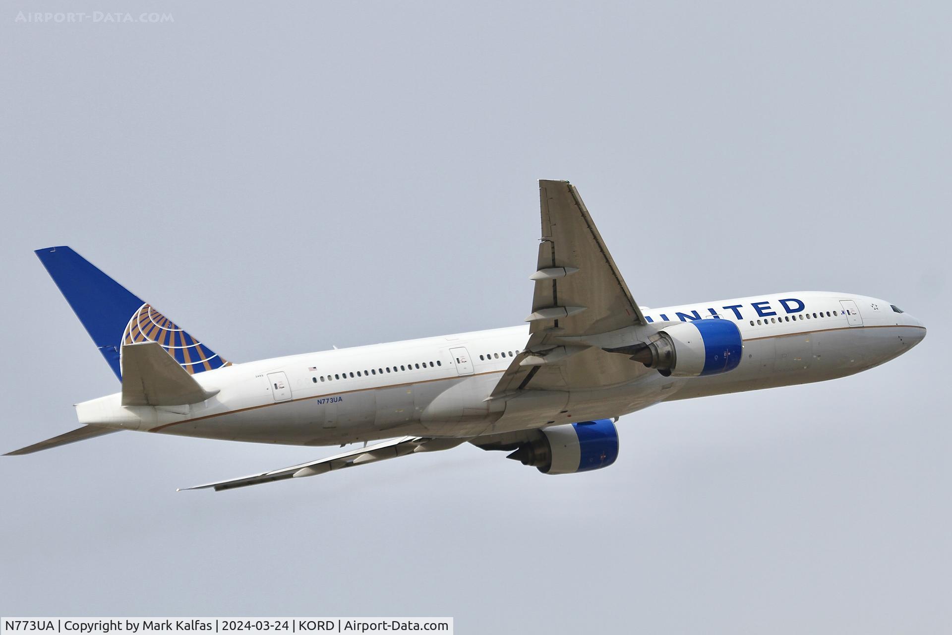 N773UA, 1995 Boeing 777-222 C/N 26929, B772 United Airlines Boeing 777-222 N773UA UAL1755 ORD-SFO