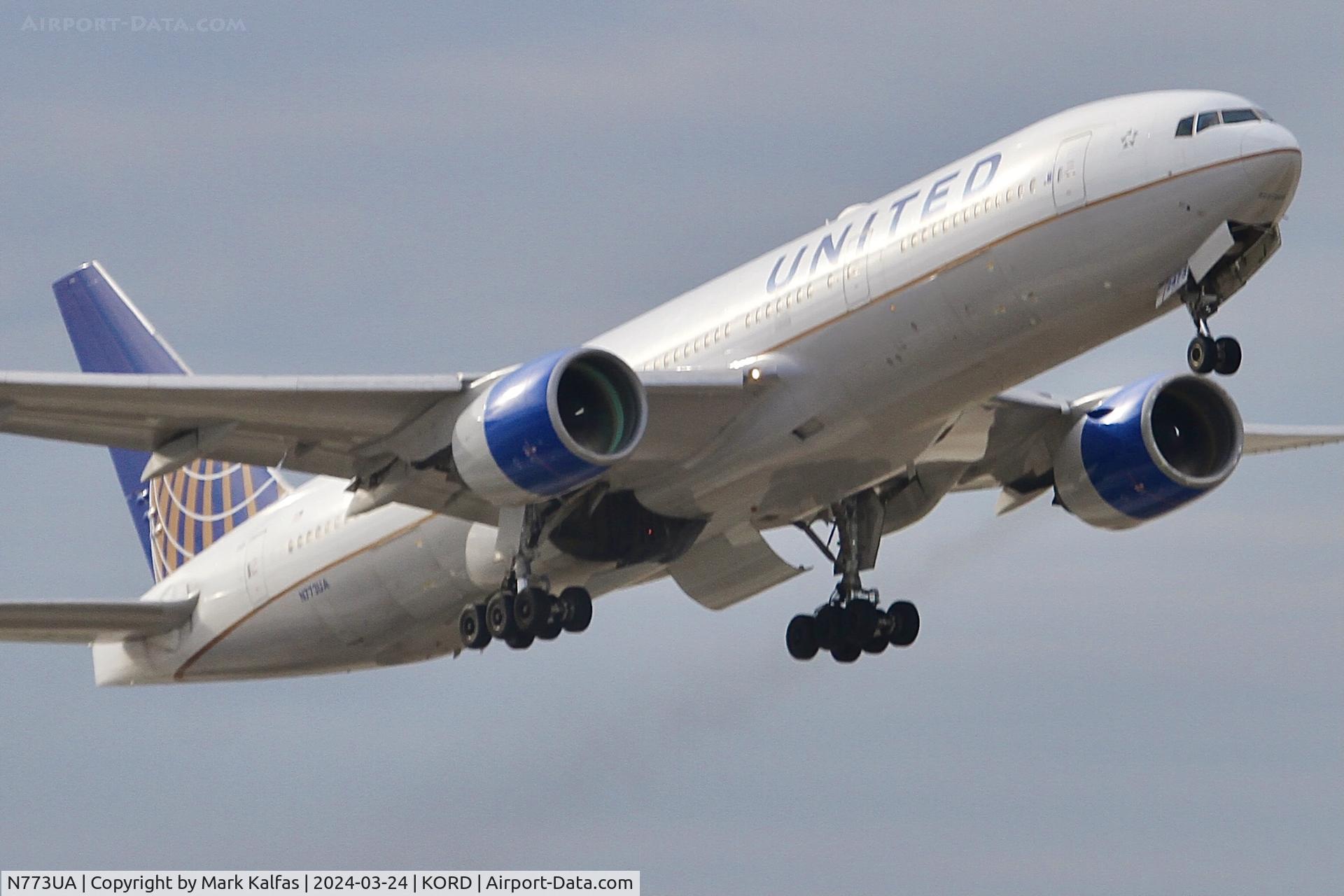 N773UA, 1995 Boeing 777-222 C/N 26929, B772 United Airlines Boeing 777-222 N773UA UAL1755 ORD-SFO