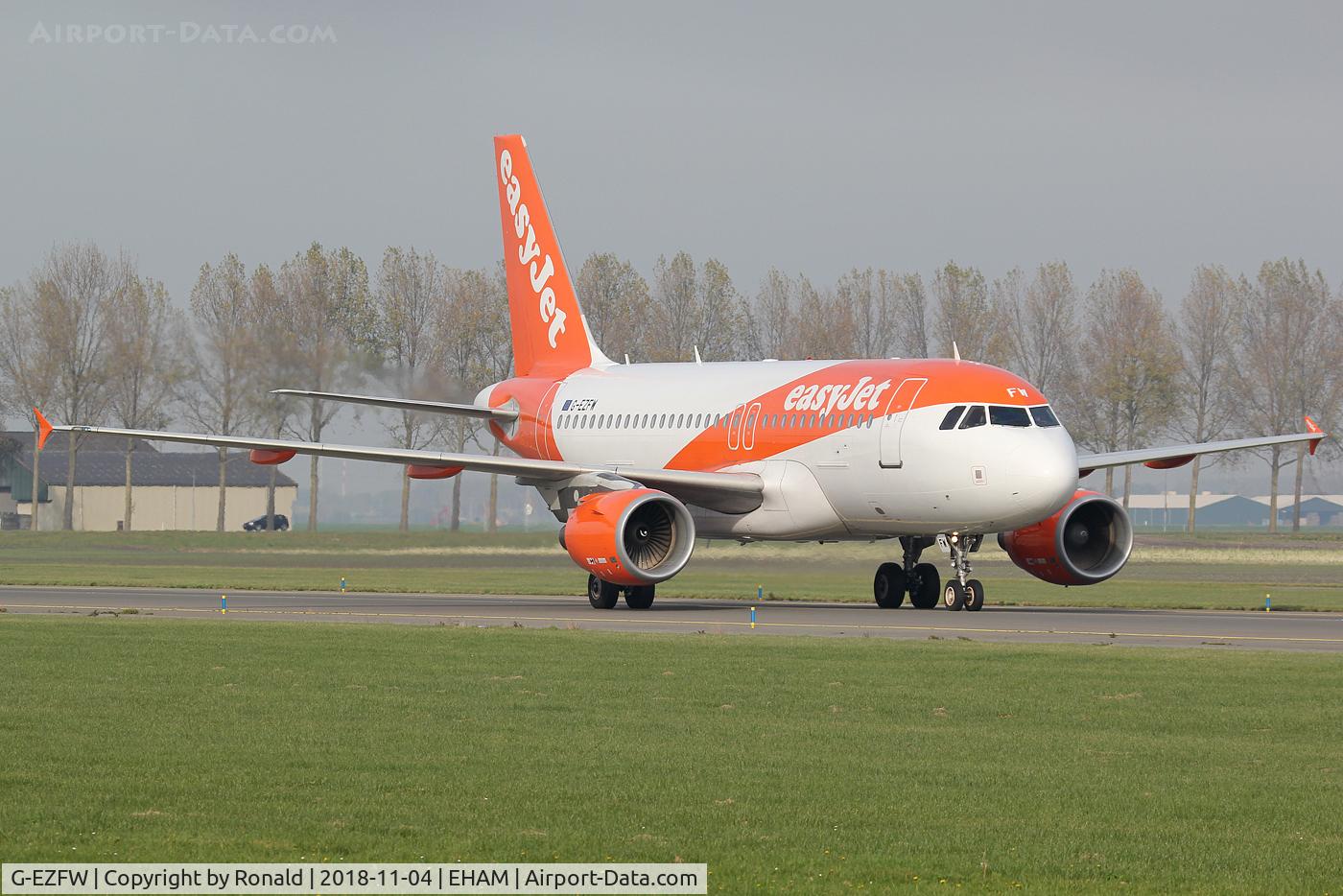 G-EZFW, 2010 Airbus A319-111 C/N 4380, at spl