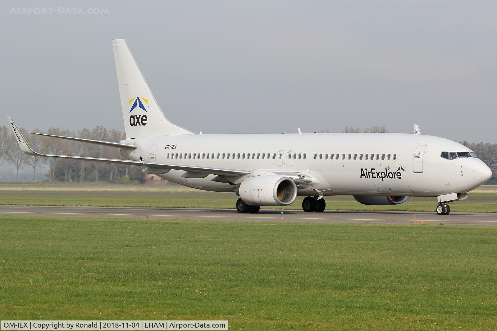 OM-IEX, 2004 Boeing 737-8BK C/N 33016, at spl