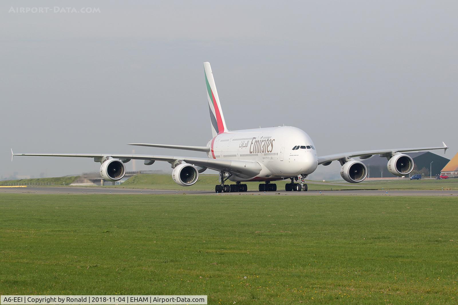 A6-EEI, 2012 Airbus A380-861 C/N 123, at spl