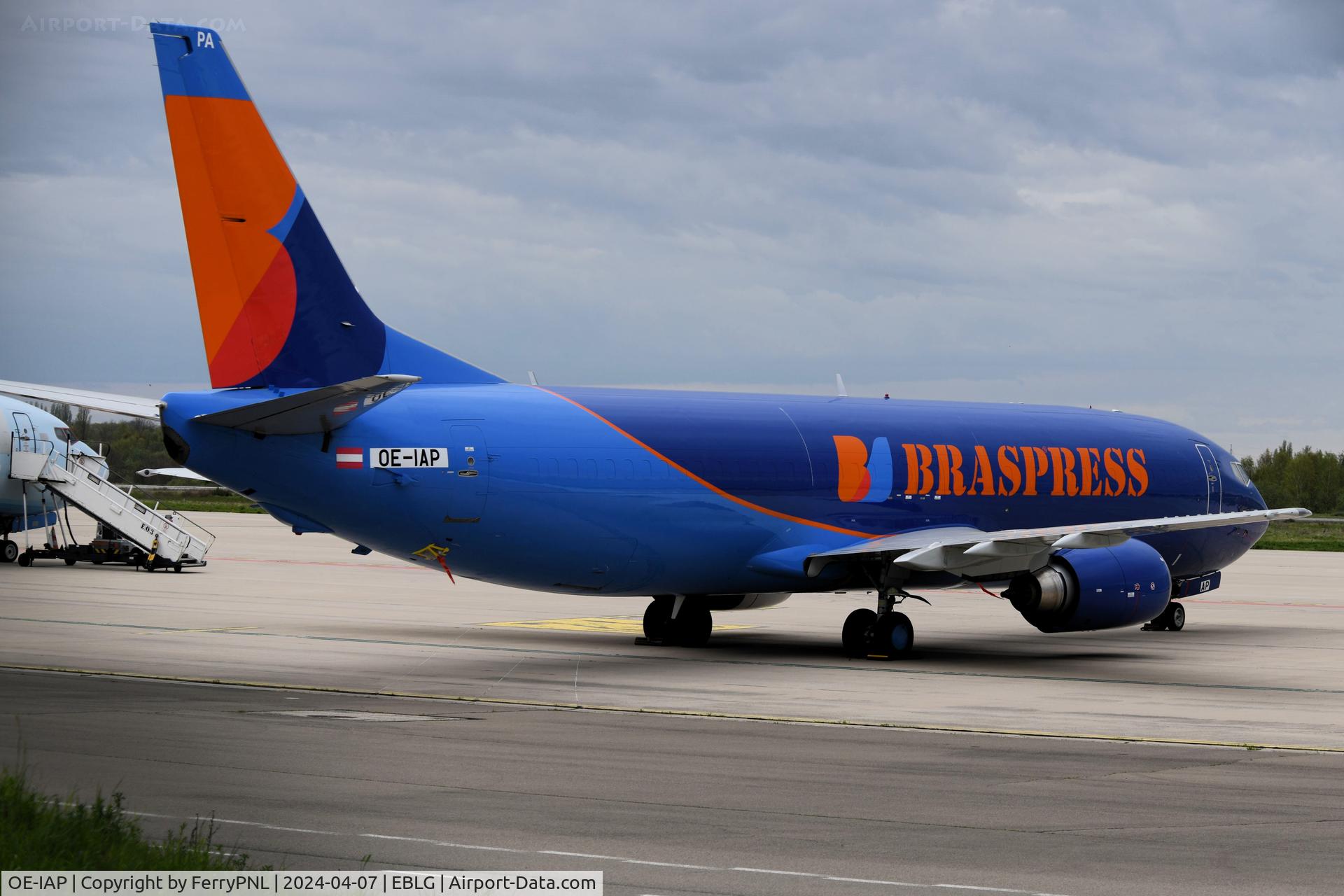 OE-IAP, 1998 Boeing 737-4M0 C/N 29206, Former ASL/Fedex B734F in its new outfit: Braspress Air Cargo. To be regd to PS-BPA.