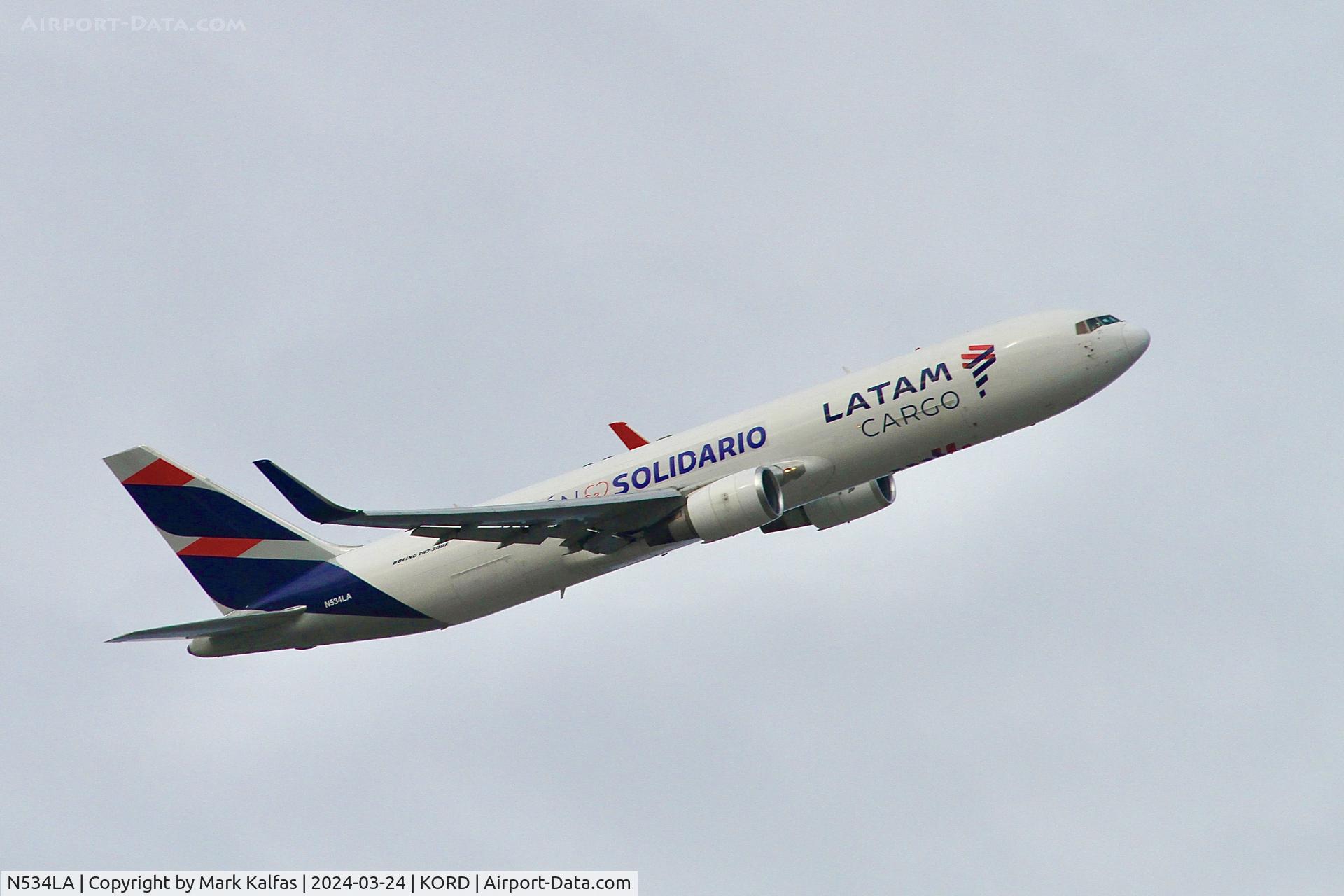 N534LA, 2001 Boeing 767-316F(ER) C/N 32572, B763 LATAM Cargo Boeing 767-316F N534LA LAE1826 ORD-MIA