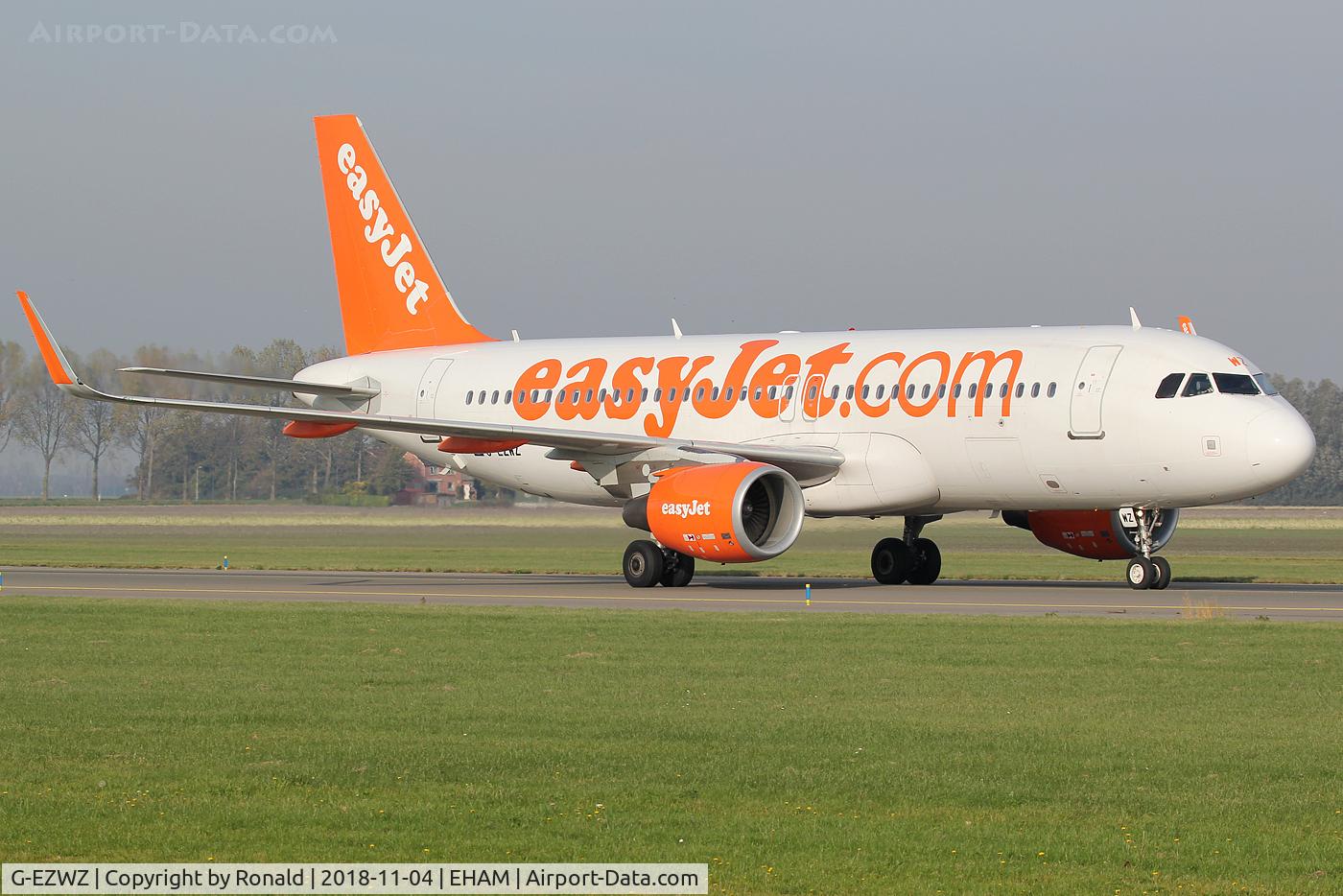 G-EZWZ, 2014 Airbus A320-214 C/N 6353, at spl