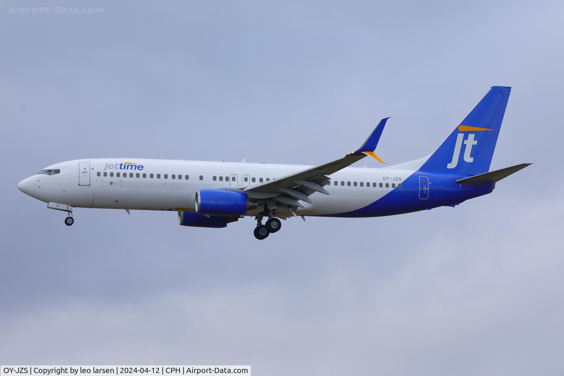 OY-JZS, 2007 Boeing 737-8K5 C/N 35100, Copenhagen 12.4.2024