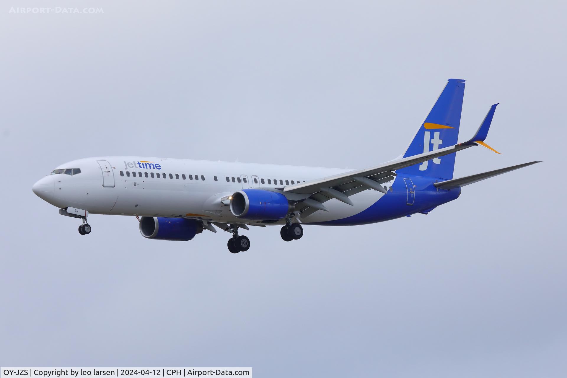 OY-JZS, 2007 Boeing 737-8K5 C/N 35100, Copenhagen 12.4.2024