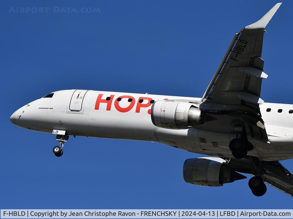 F-HBLD, 2007 Embraer 190LR (ERJ-190-100LR) C/N 19000113, Paris (CDG)	Bordeaux (BOD)	AF9424