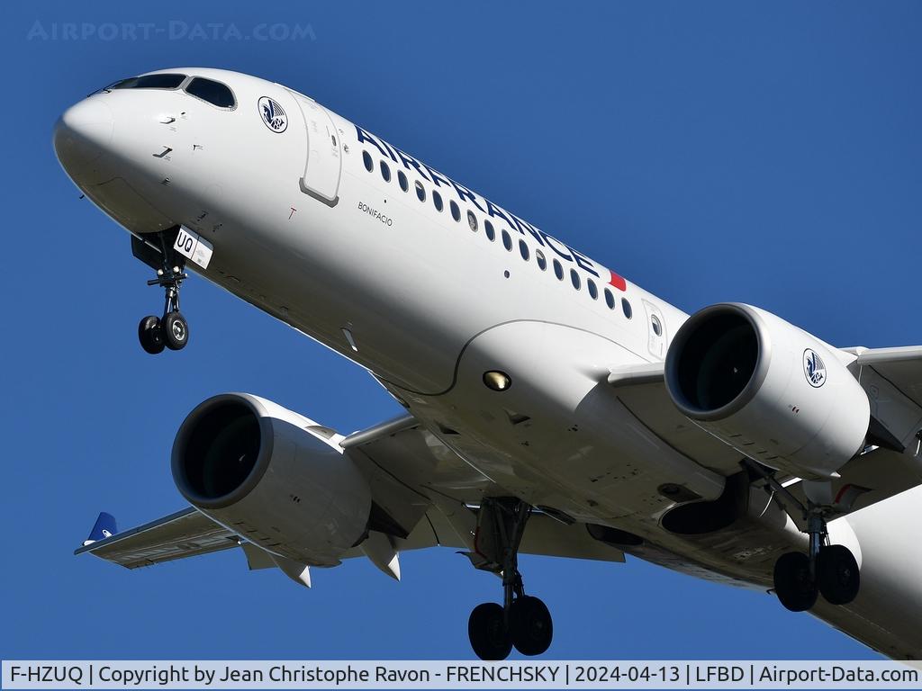 F-HZUQ, 2023 Airbus A220-300 C/N 55197, Paris (CDG)	Bordeaux (BOD)	AF7432