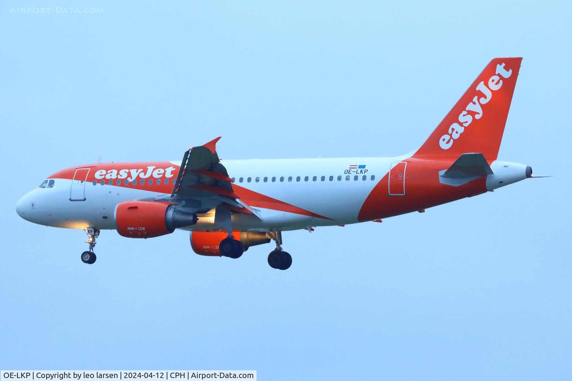 OE-LKP, 2008 Airbus A319-111 C/N 3702, Copenhagen 12.4.2024