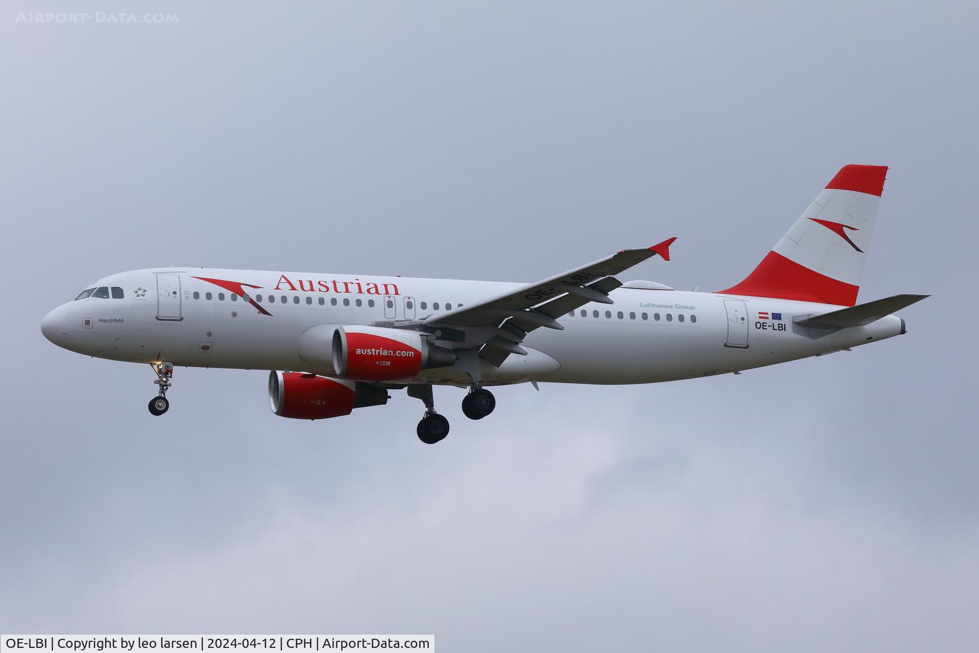 OE-LBI, 2003 Airbus A320-214 C/N 1937, Copenhagen 12.4.2024
