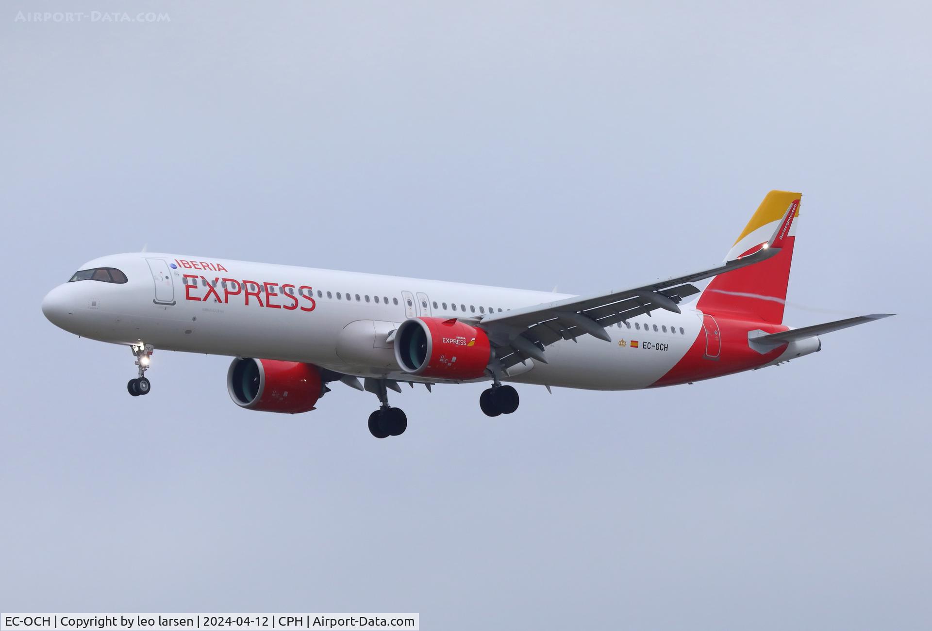 EC-OCH, 2023 Airbus A321-251NX C/N 11483, Copenhagen 12.4.2024