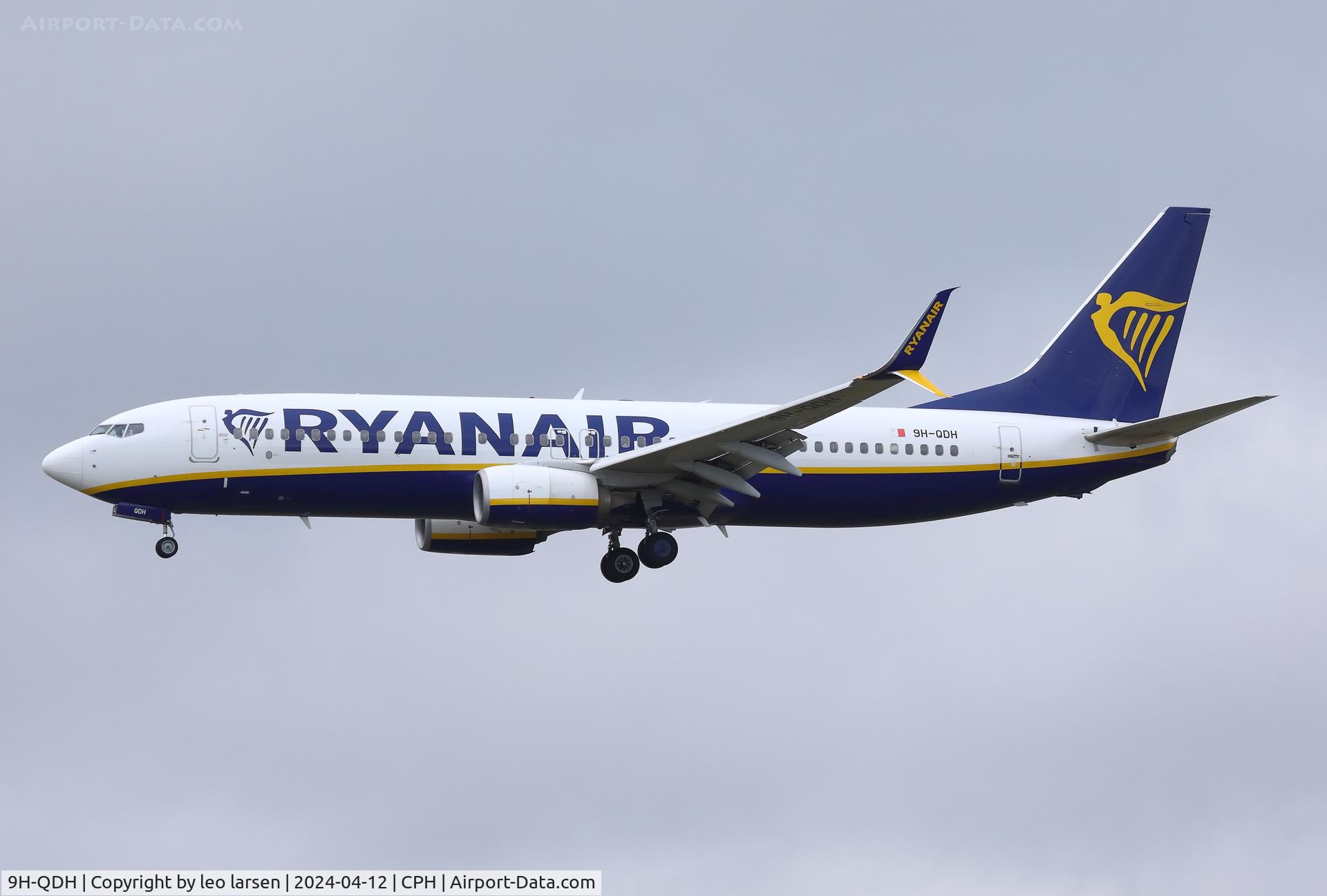 9H-QDH, 2016 Boeing 737-8AS C/N 44757, Copenhagen 12.4.2024