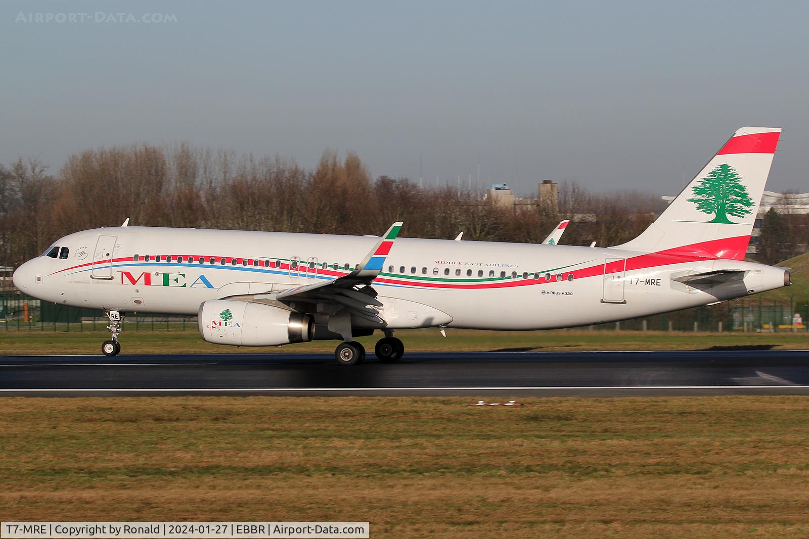 T7-MRE, 2016 Airbus A320-232 C/N 6978, at ebbr