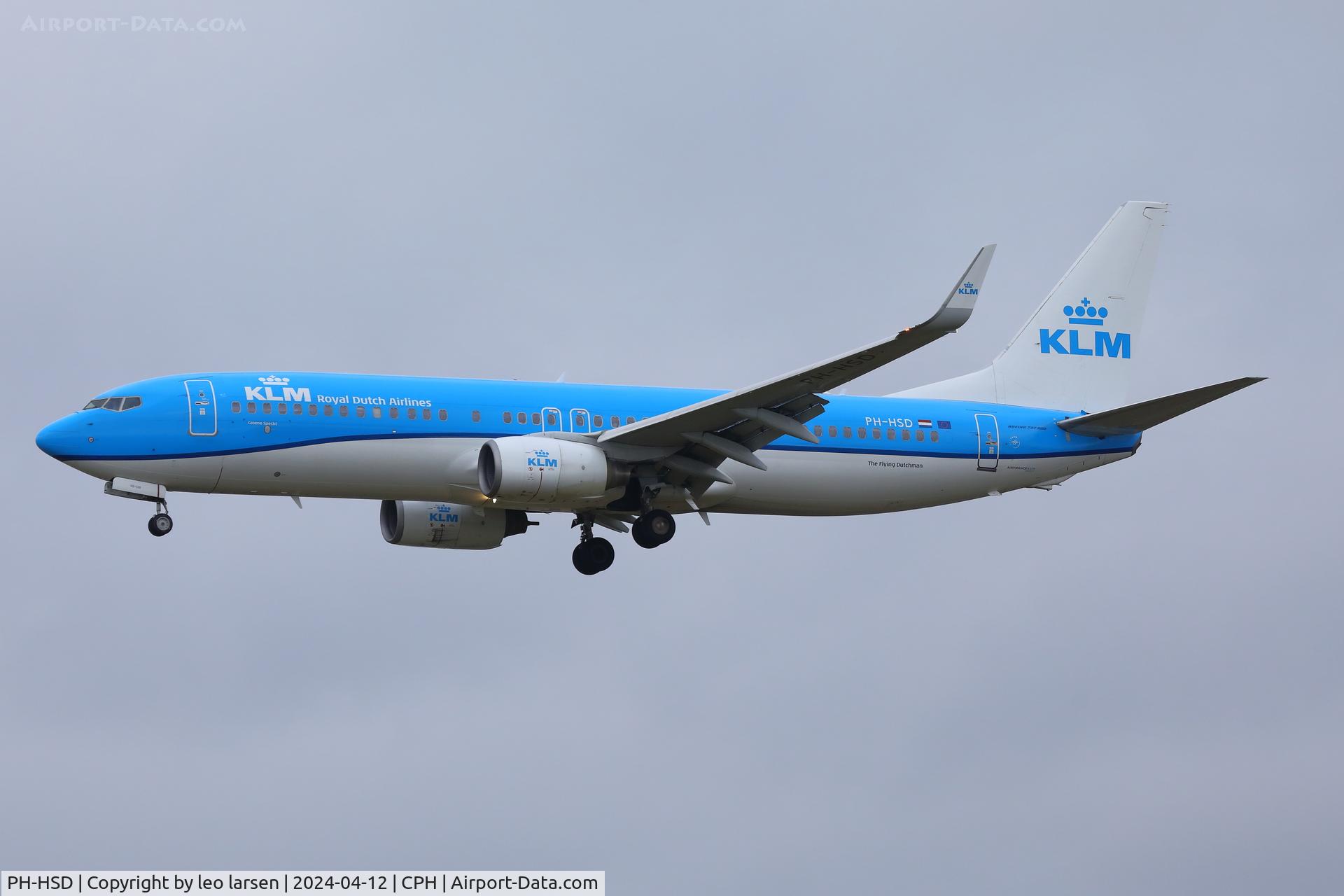 PH-HSD, 2012 Boeing 737-8K2 C/N 39260, Copenhagen 12.4.2024